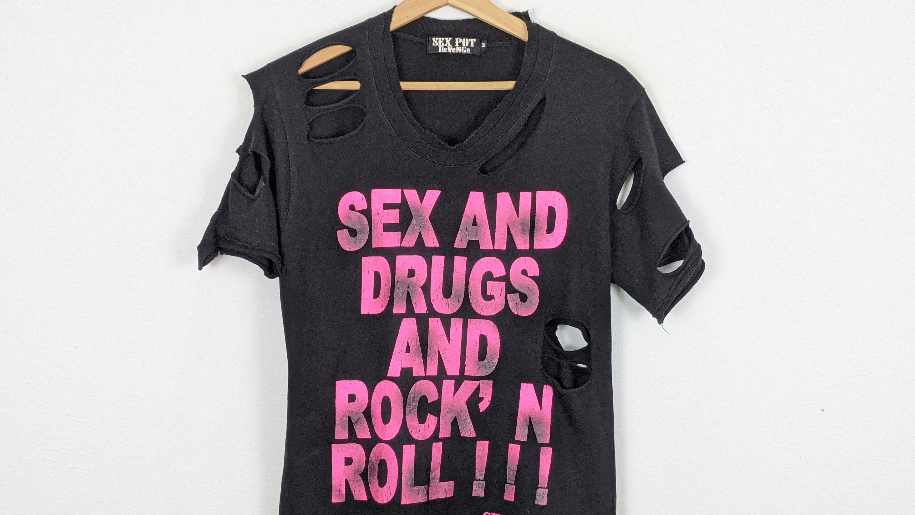 Japanese Brand Sex Pot Revenge Sex Drugs Rock n Roll Punk Shirt Size US M / EU 48-50 / 2 - 2 Thumbnail