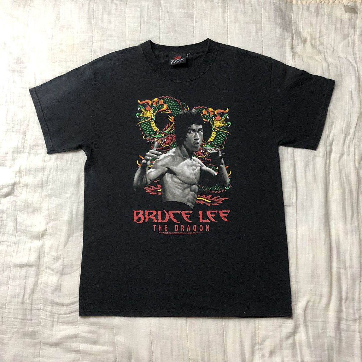 Vintage Vintage Bruce Lee T Shirt Size US M / EU 48-50 / 2 - 2 Thumbnail