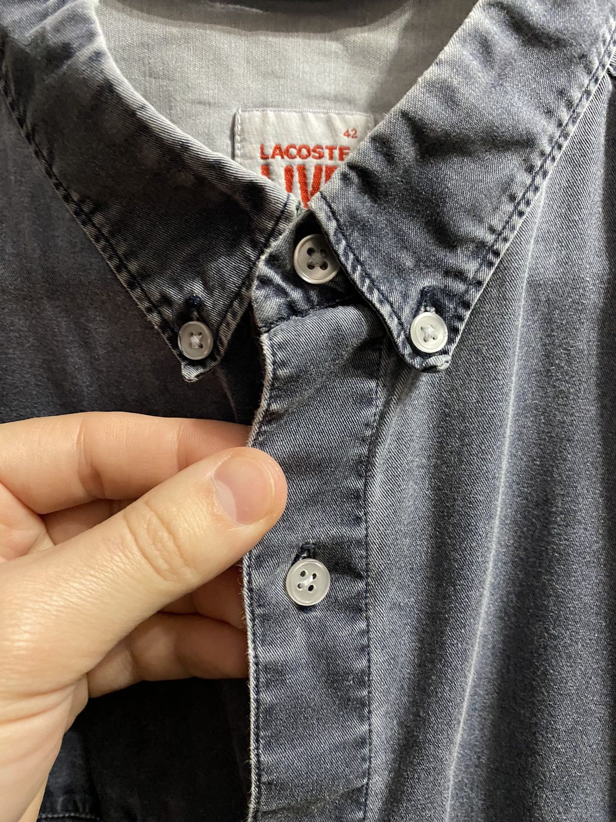 Lacoste Rare Shirt Button Lacoste Live🐊 Size S-M Size US S / EU 44-46 / 1 - 3 Thumbnail
