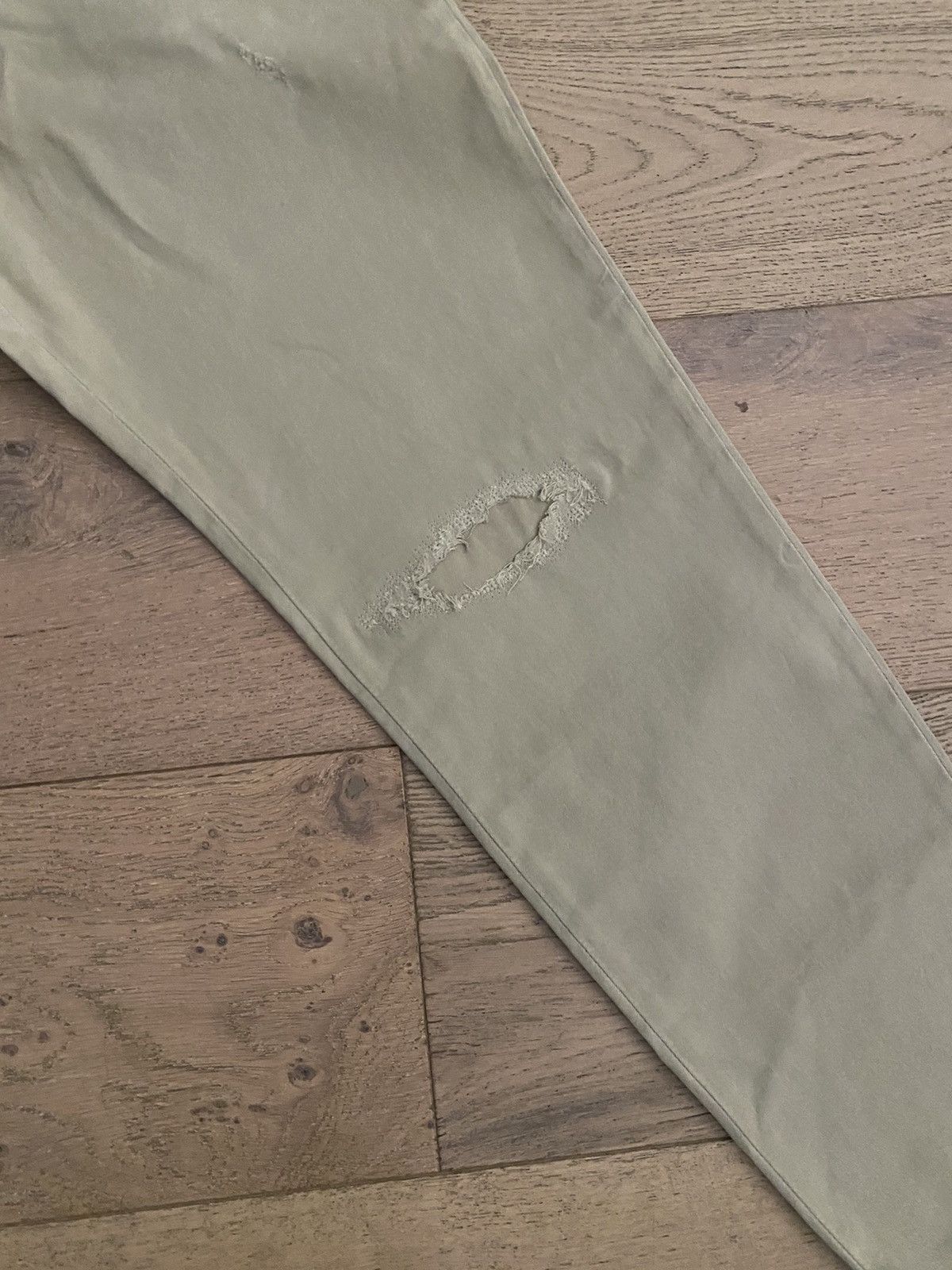 Saint Laurent Paris Saint Laurent Hedi era YSL beige stonewash pants chinos Size US 31 - 3 Thumbnail