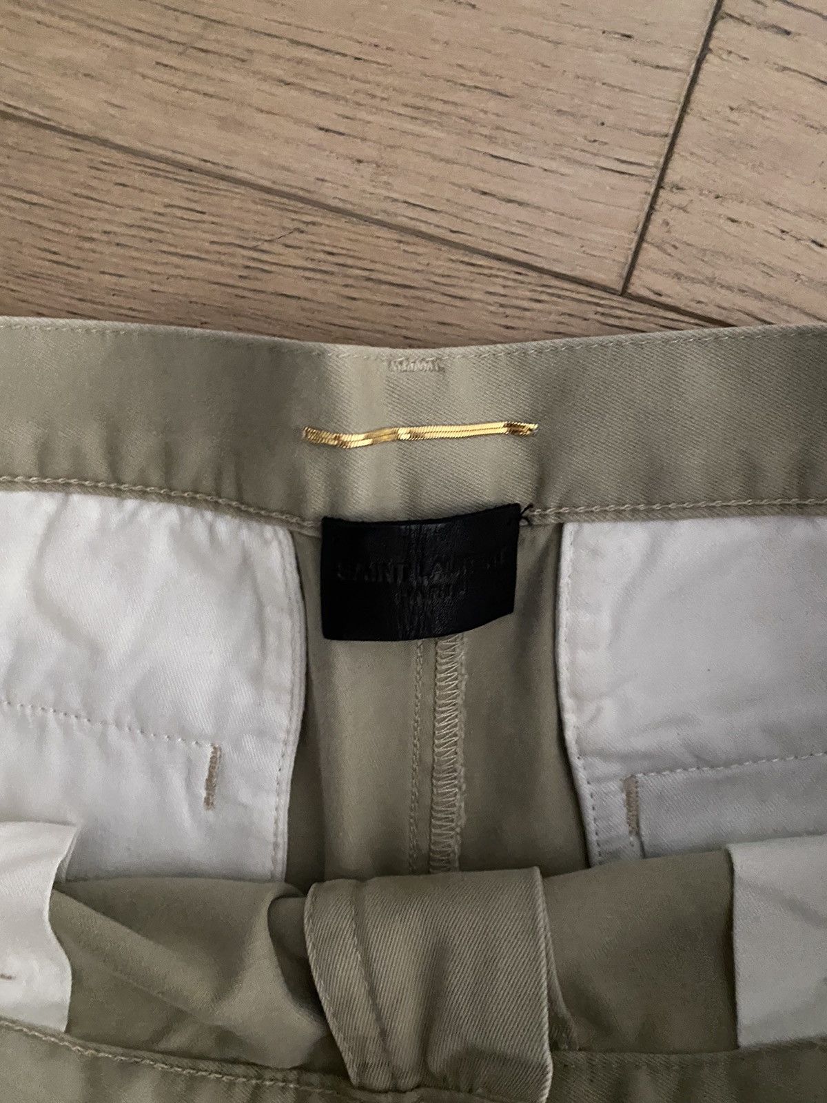 Saint Laurent Paris Saint Laurent Hedi era YSL beige stonewash pants chinos Size US 31 - 5 Thumbnail