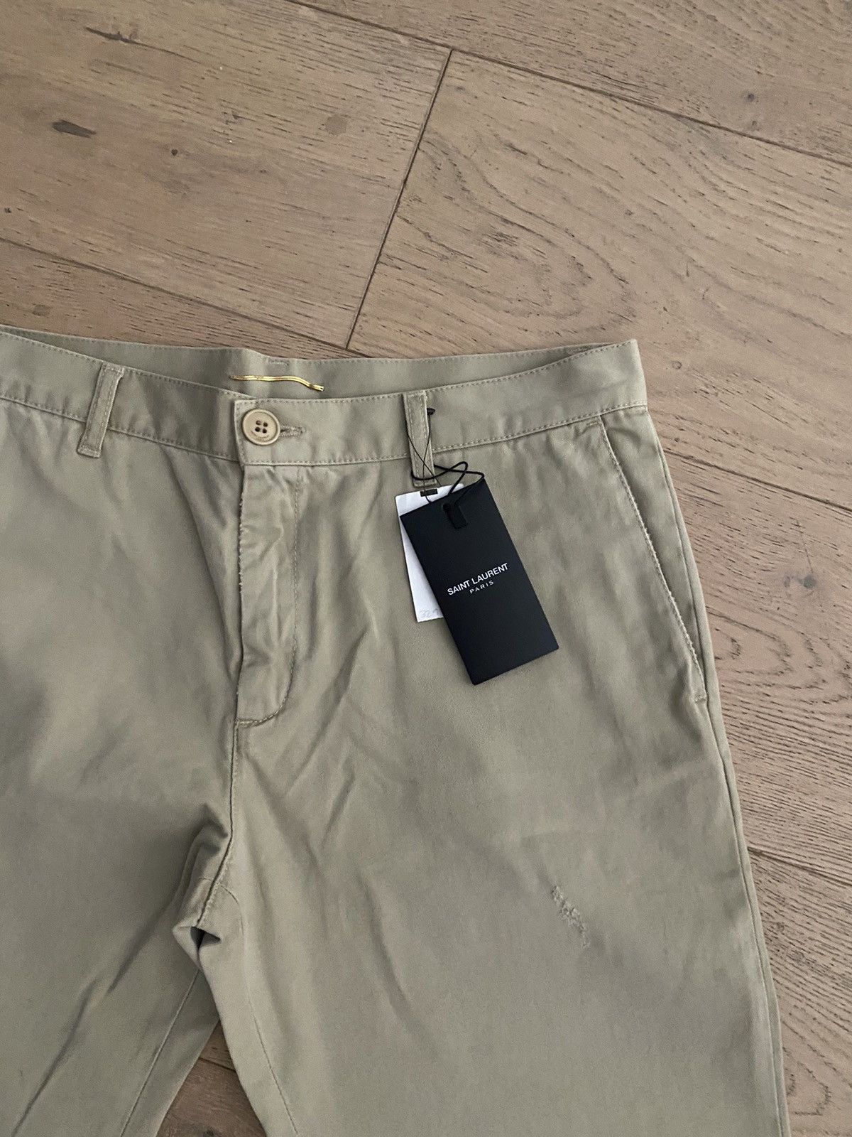 Saint Laurent Paris Saint Laurent Hedi era YSL beige stonewash pants chinos Size US 31 - 4 Thumbnail
