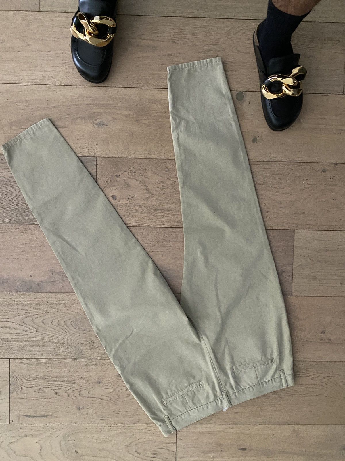 Saint Laurent Paris Saint Laurent Hedi era YSL beige stonewash pants chinos Size US 31 - 11 Thumbnail