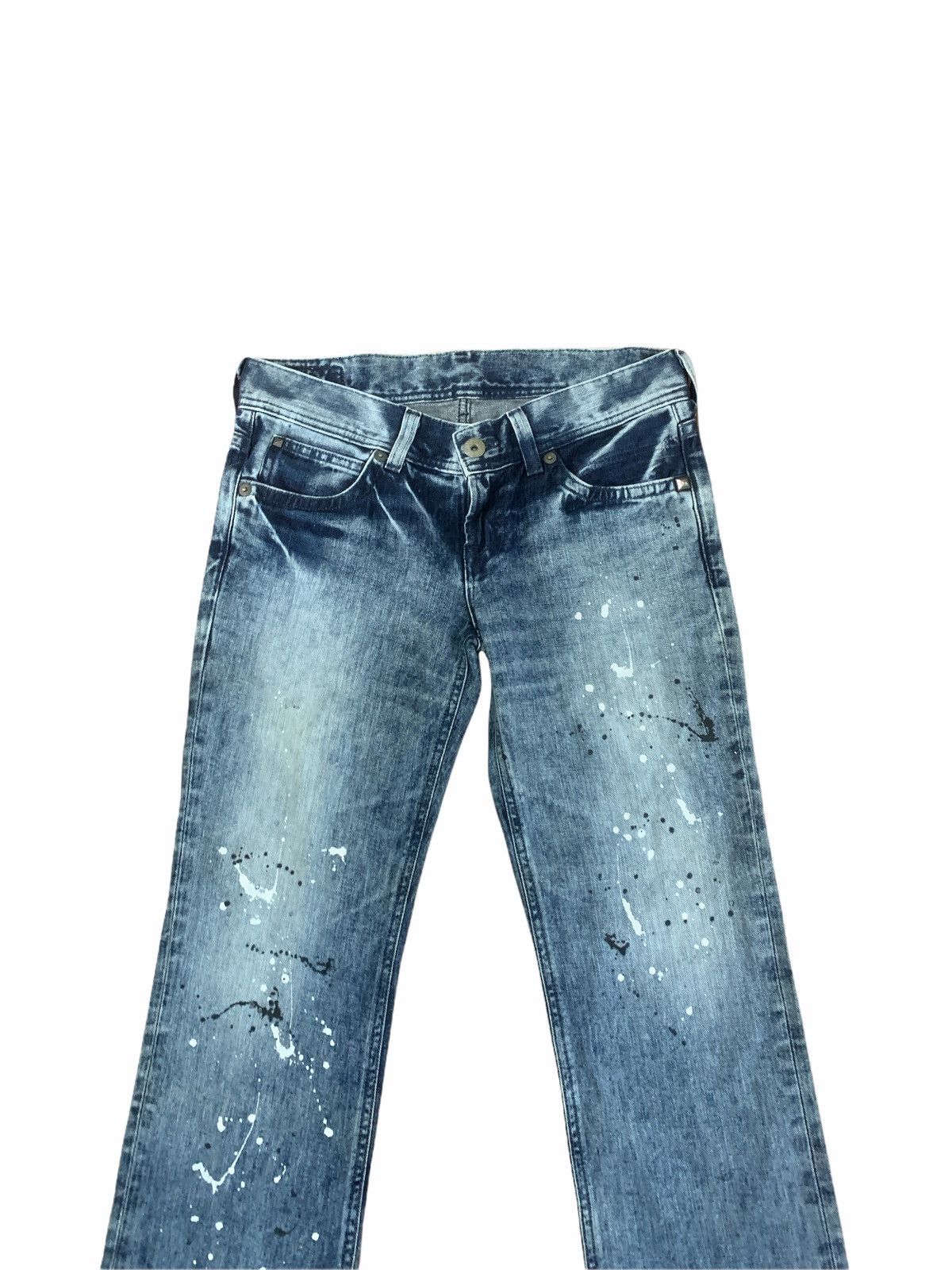 Edwin Edwin Acid Wash Cropped Distressed Jeans Number Nine Style Size US 33 - 3 Thumbnail