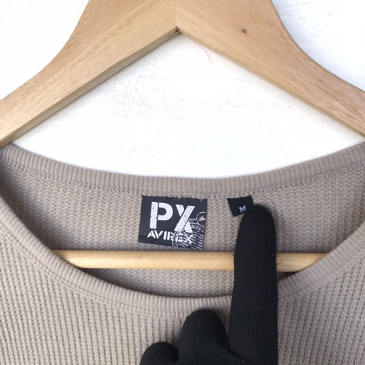 Avirex × Buzz Rickson's Avirex PX airforce newyork logo stretchable longsleeve Size US M / EU 48-50 / 2 - 3 Thumbnail