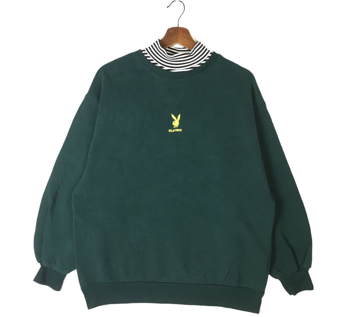 Playboy Bunny Center Logo Mockneck Sweatshirt
