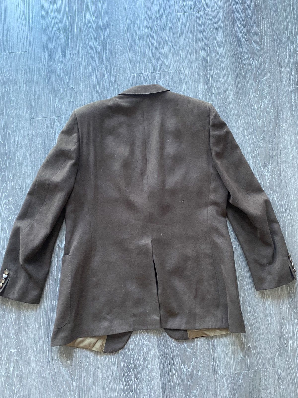 Lanvin Lanvin Brown Feather Suede Blazer Rare Size 44R - 9 Thumbnail