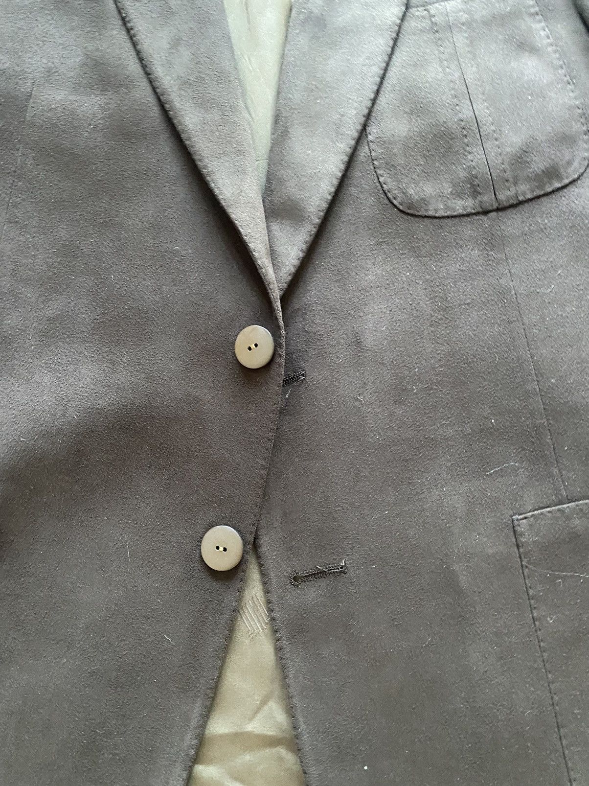Lanvin Lanvin Brown Feather Suede Blazer Rare Size 44R - 7 Thumbnail