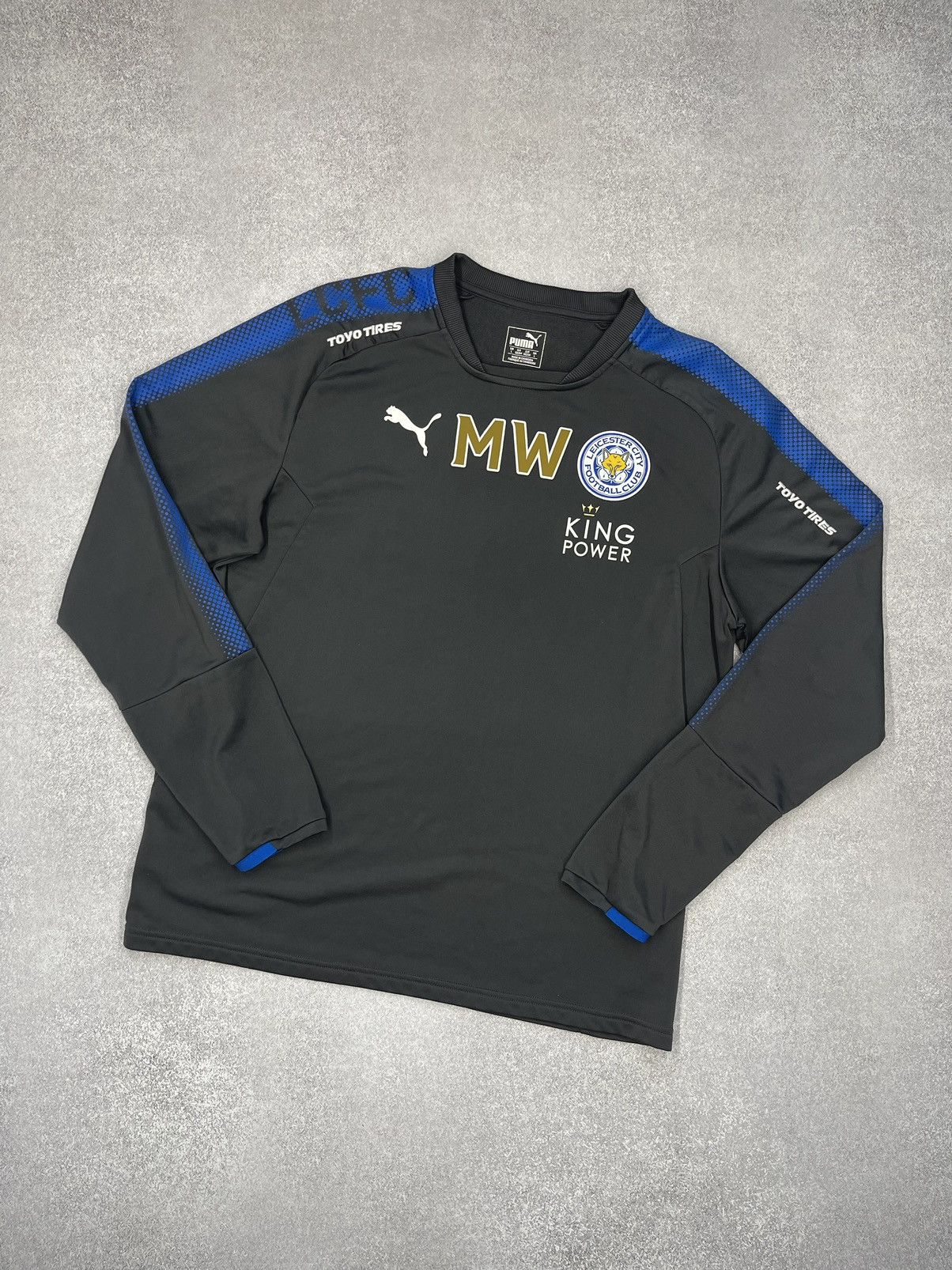 Vintage Puma FC Leicester City Drinkwater Longsleeve King Po