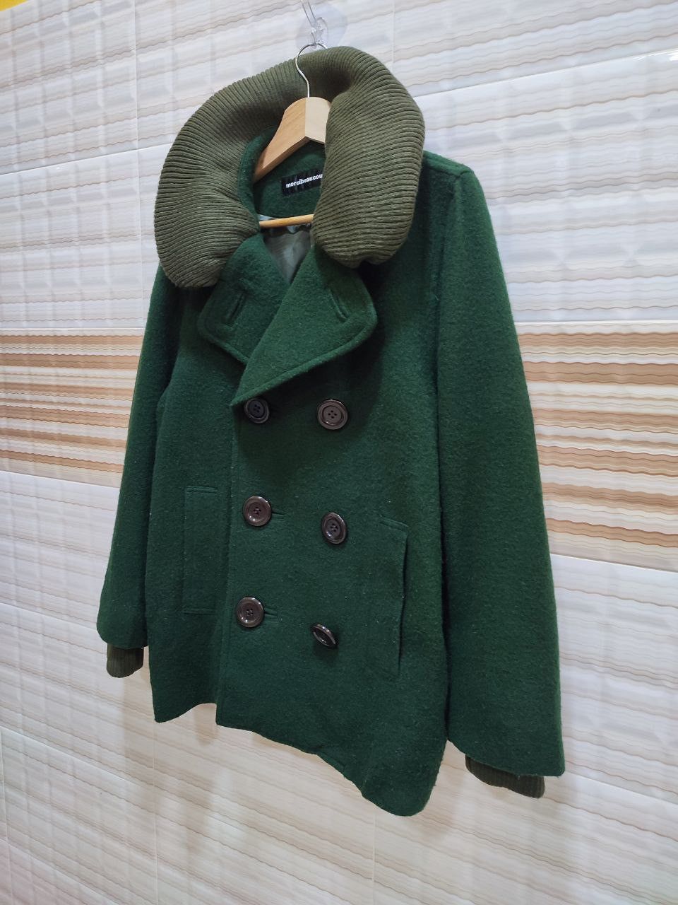 Issey Miyake 🧥 Mercibeaucoup by Issey Miyake Wool Pea Coat Japan Size US L / EU 52-54 / 3 - 3 Thumbnail