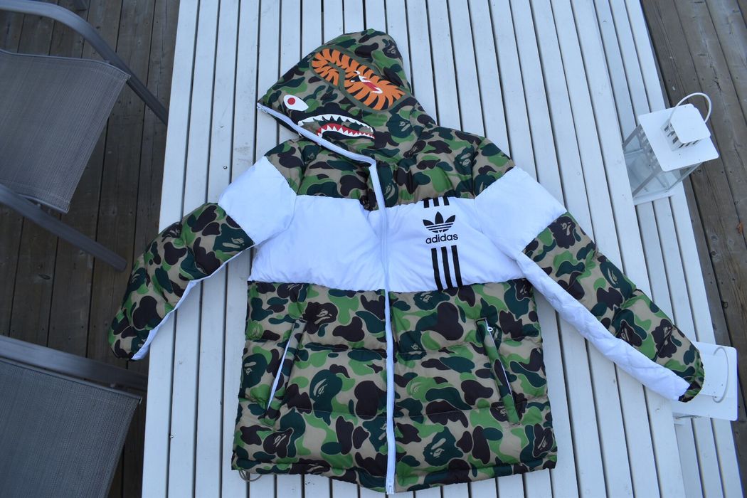 Men's id96 down hot sale bape jacket