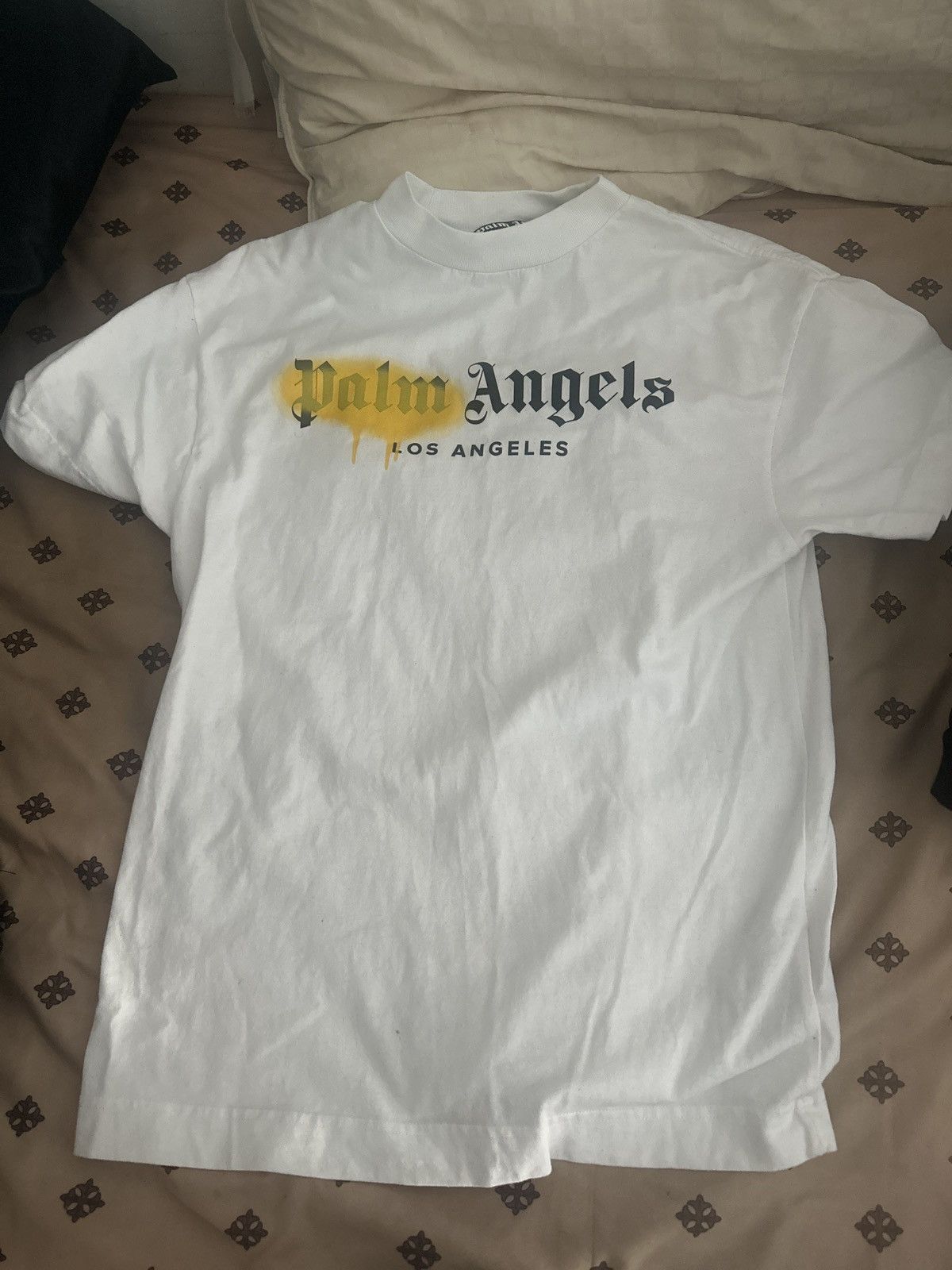 image of Palm Angels Los Angeles T-Shirt in White, Men's (Size XS)