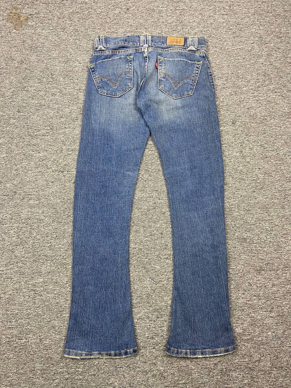 Levi's Vintage Levis 504 Slough Flare Jeans Bootcut Denim Bush Pant Size 27" / US 4 / IT 40 - 2 Thumbnail