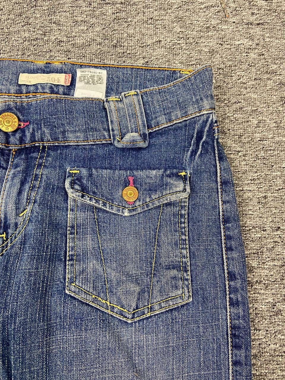 Levi's Vintage Levis 504 Slough Flare Jeans Bootcut Denim Bush Pant Size 27" / US 4 / IT 40 - 7 Thumbnail