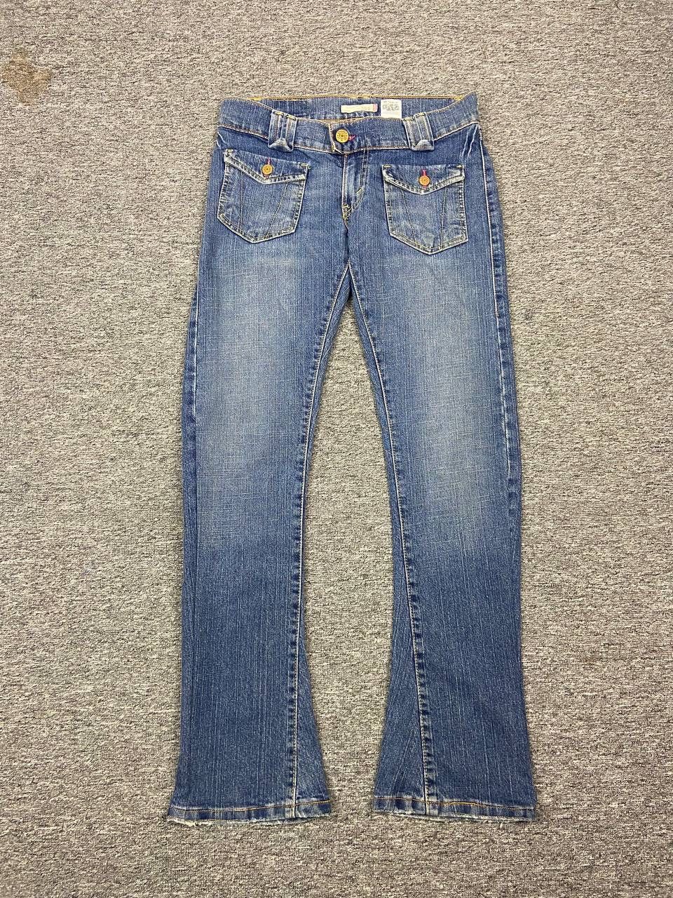 Levi's Vintage Levis 504 Slough Flare Jeans Bootcut Denim Bush Pant Size 27" / US 4 / IT 40 - 1 Thumbnail