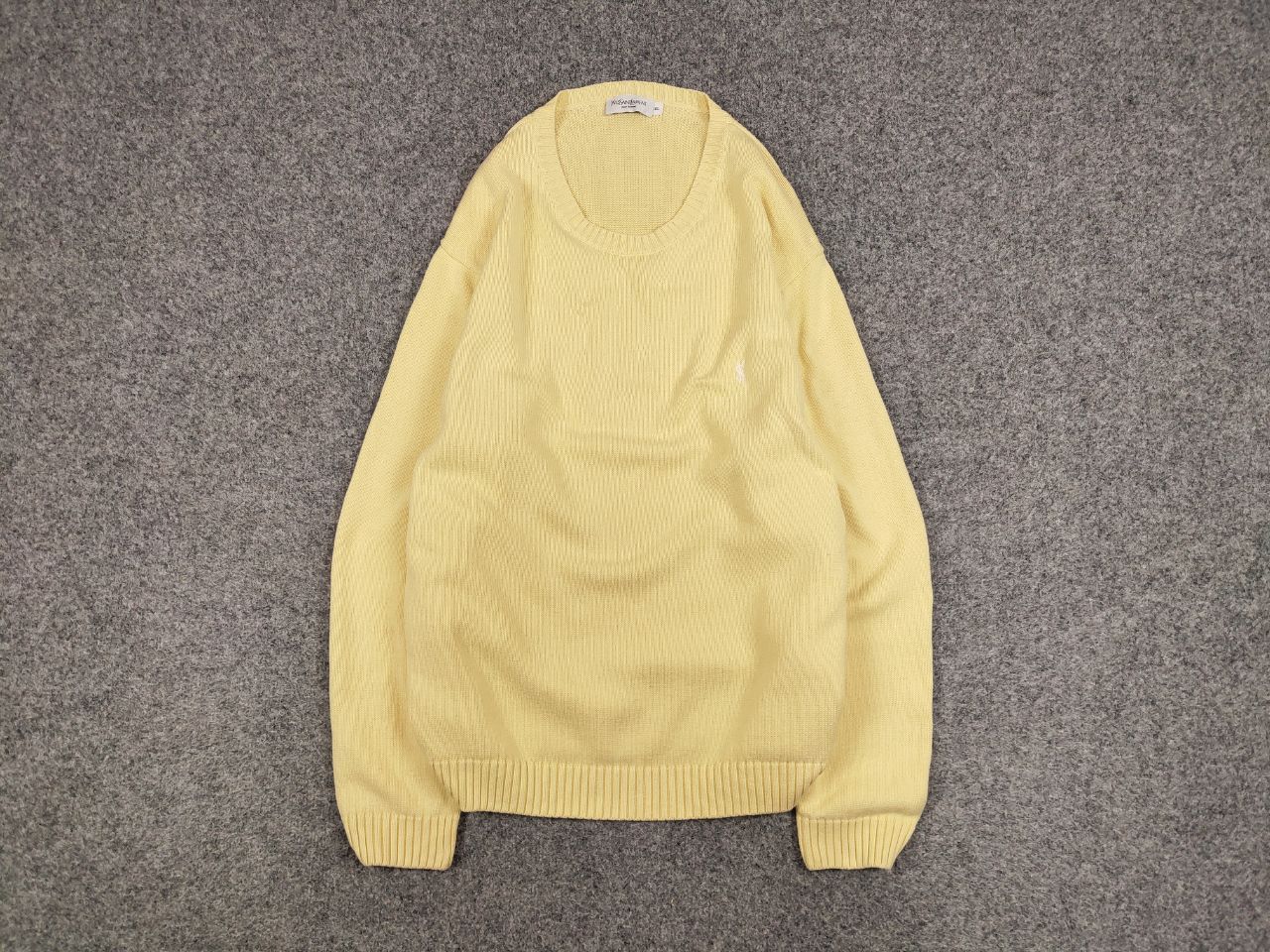 Yves Saint Laurent 🍋 Vintage 90's Yves Saint Laurent Yellow Knit