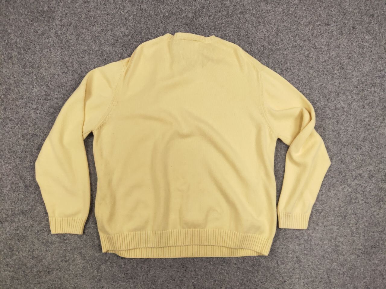 Yves Saint Laurent 🍋 Vintage 90's Yves Saint Laurent Yellow Knit Sweater logo Size US XL / EU 56 / 4 - 18 Thumbnail