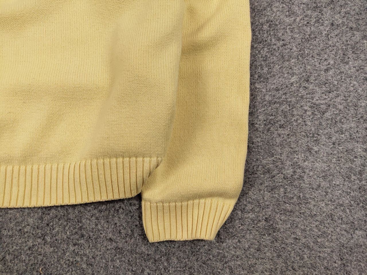Yves Saint Laurent 🍋 Vintage 90's Yves Saint Laurent Yellow Knit Sweater logo Size US XL / EU 56 / 4 - 10 Thumbnail