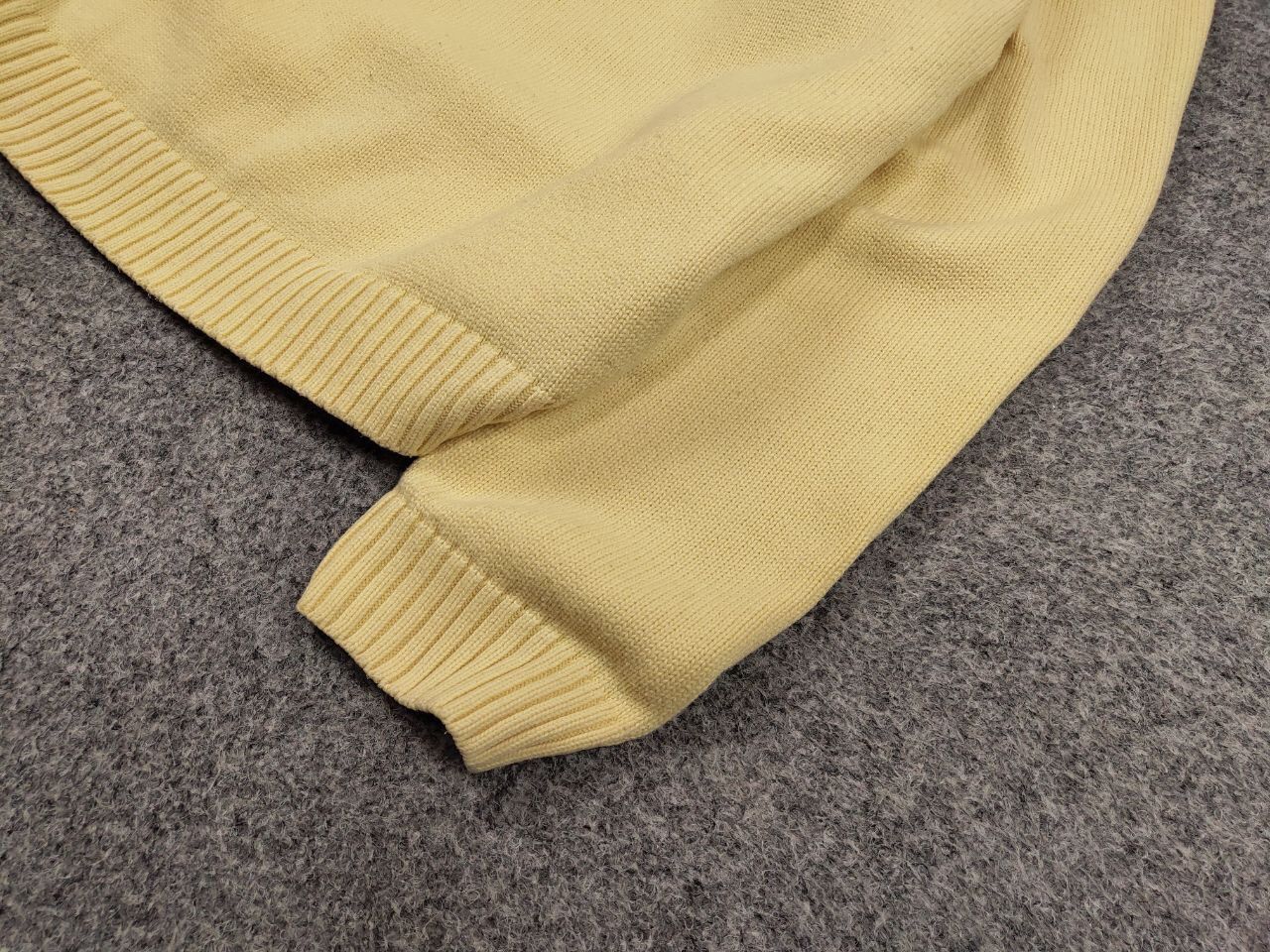 Yves Saint Laurent 🍋 Vintage 90's Yves Saint Laurent Yellow Knit Sweater logo Size US XL / EU 56 / 4 - 5 Thumbnail