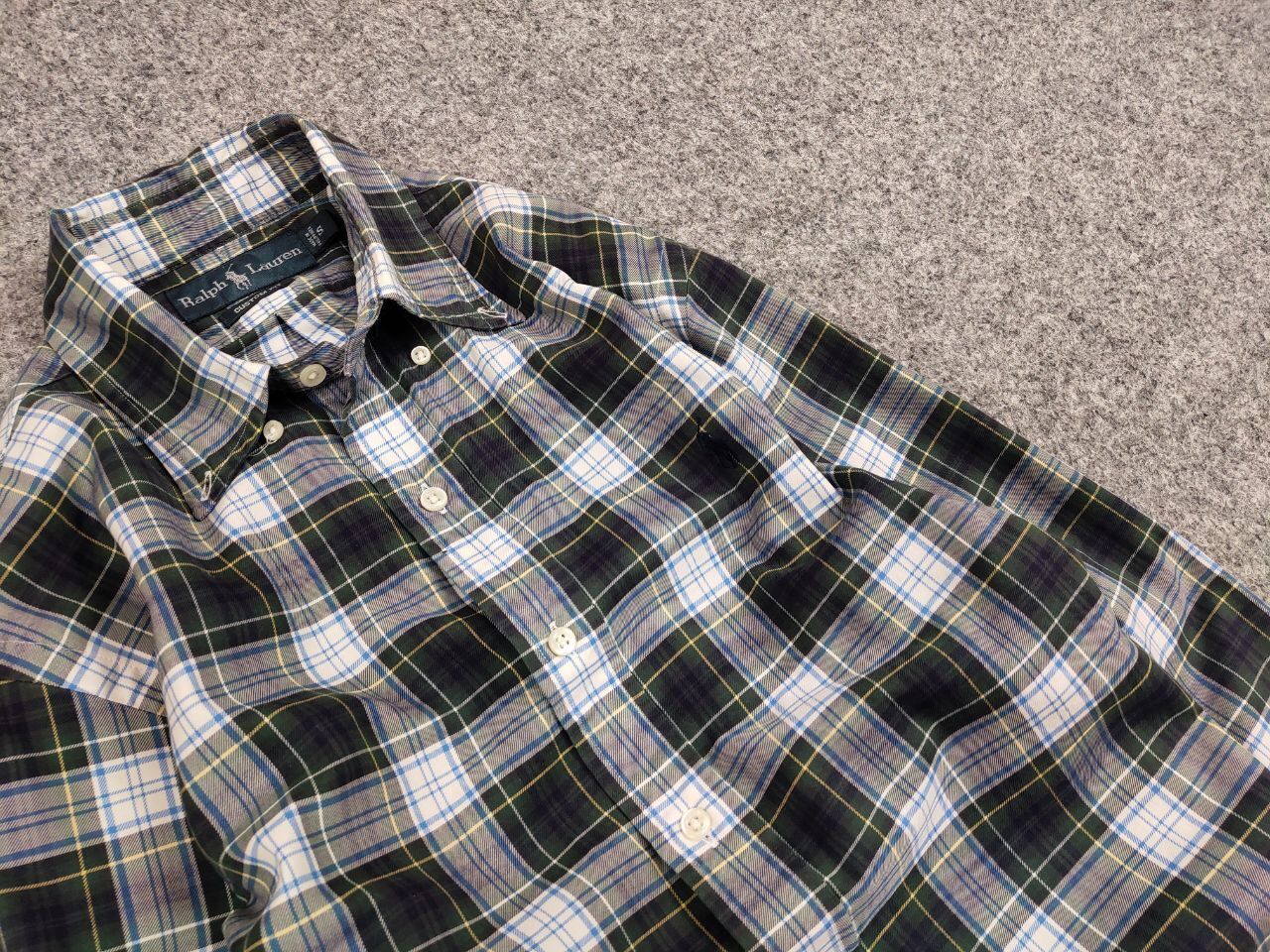 Polo Ralph Lauren Vintage 90's Polo Ralph Lauren American plaid Flannel Shirt Size US M / EU 48-50 / 2 - 12 Thumbnail