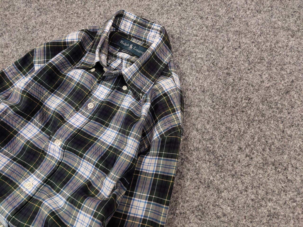 Polo Ralph Lauren Vintage 90's Polo Ralph Lauren American plaid Flannel Shirt Size US M / EU 48-50 / 2 - 4 Thumbnail