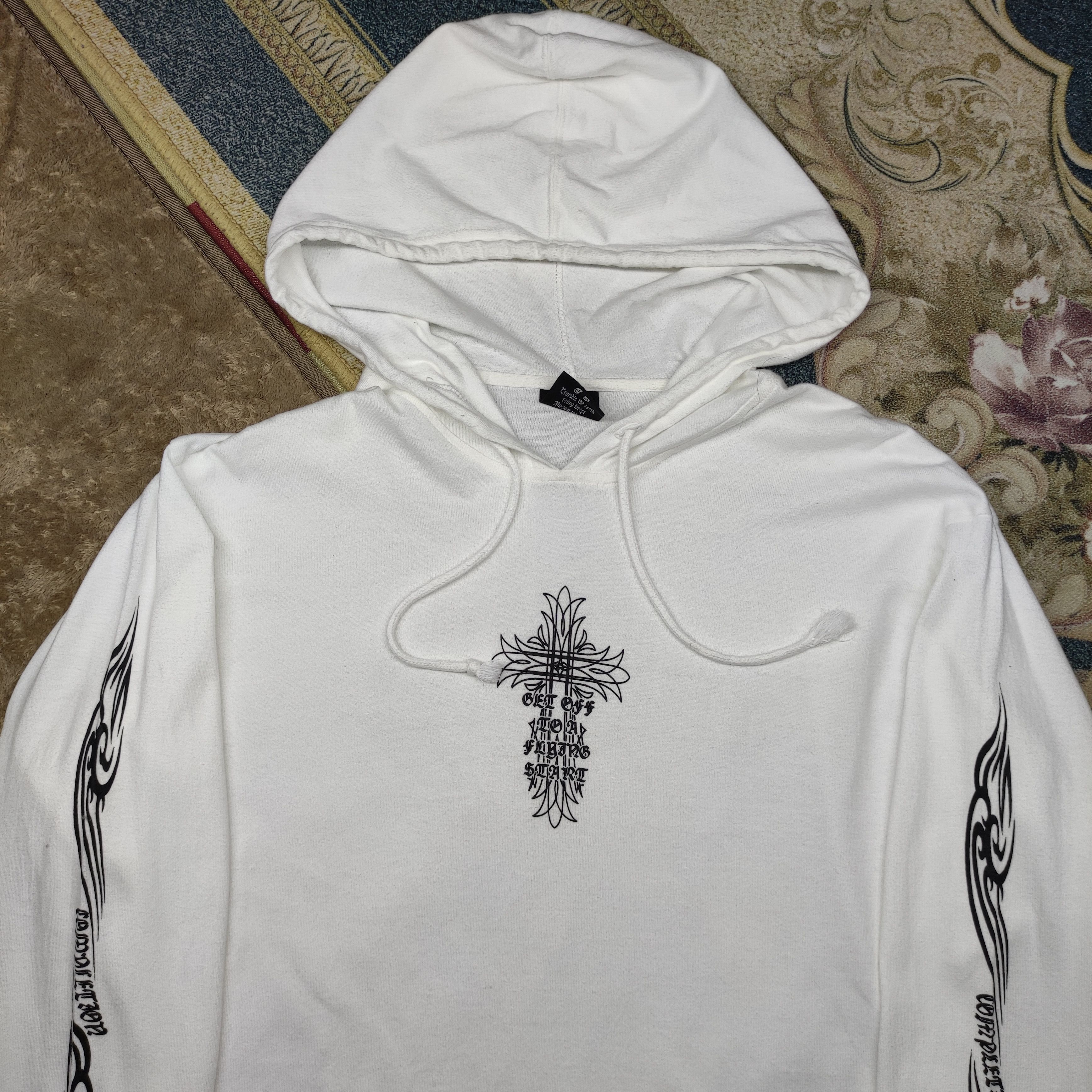 Japanese Brand Rare Japanese Brand Hoodie Inspired Chrome Hearts Size US M / EU 48-50 / 2 - 5 Thumbnail