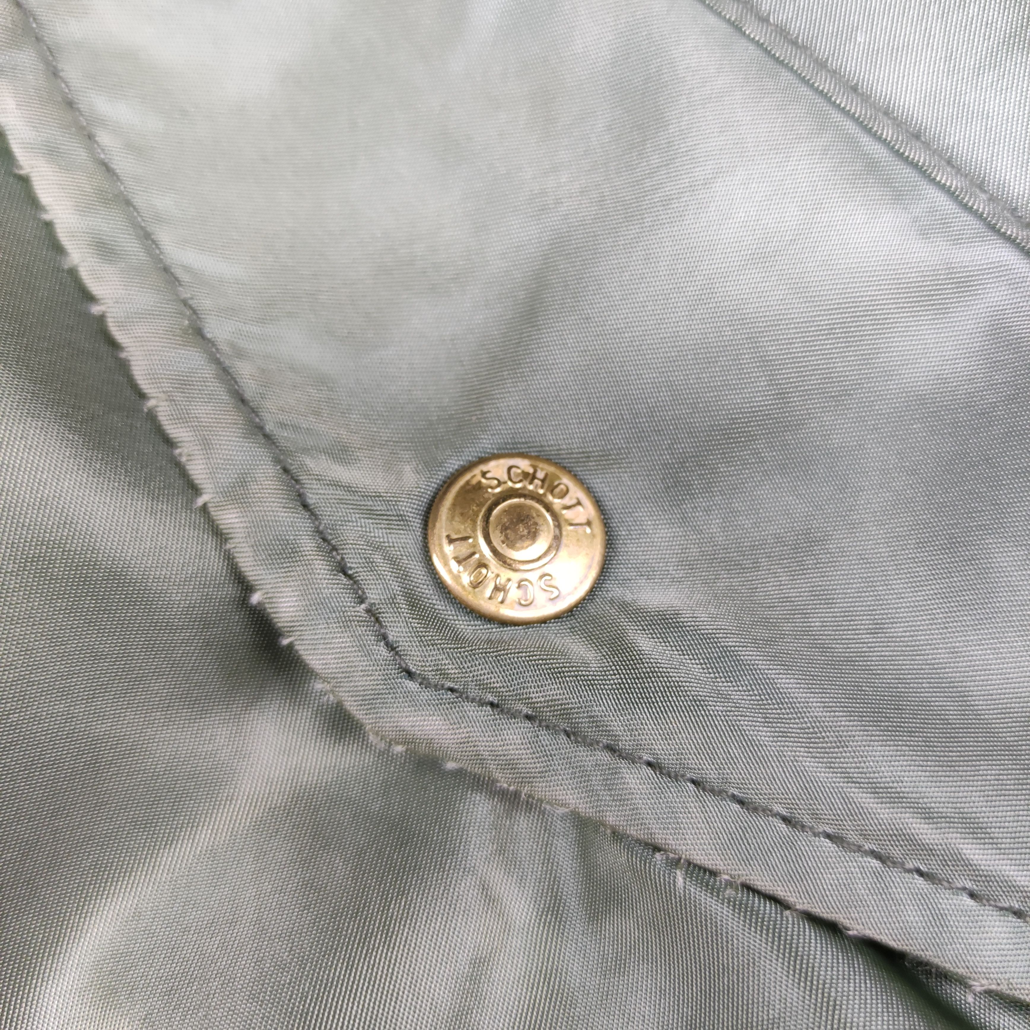 Schott 🔥VTG Schott Bros.Inc Rivelseble Jacket Flyer's Man MA-1 Size US L / EU 52-54 / 3 - 14 Thumbnail