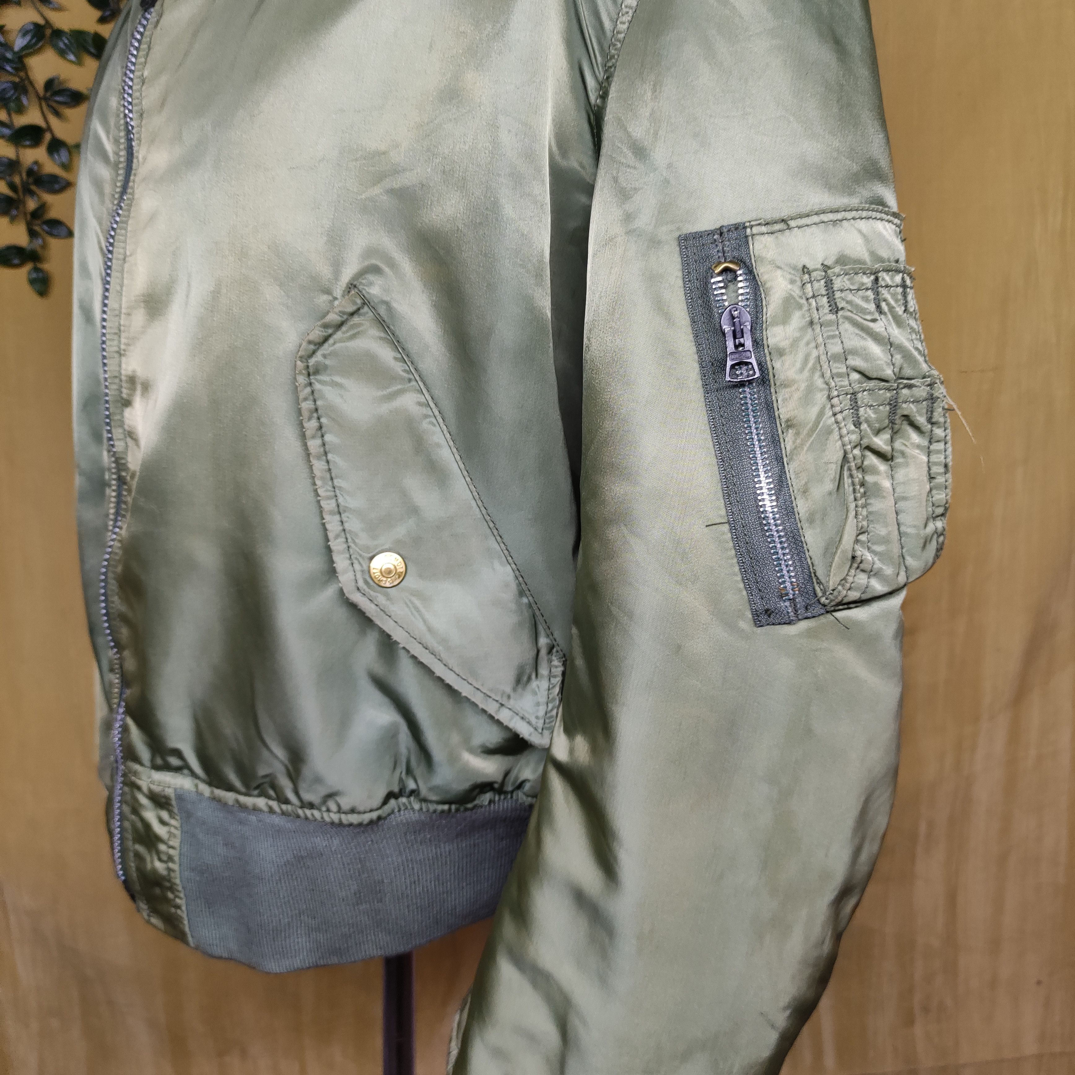 Schott 🔥VTG Schott Bros.Inc Rivelseble Jacket Flyer's Man MA-1 Size US L / EU 52-54 / 3 - 7 Thumbnail