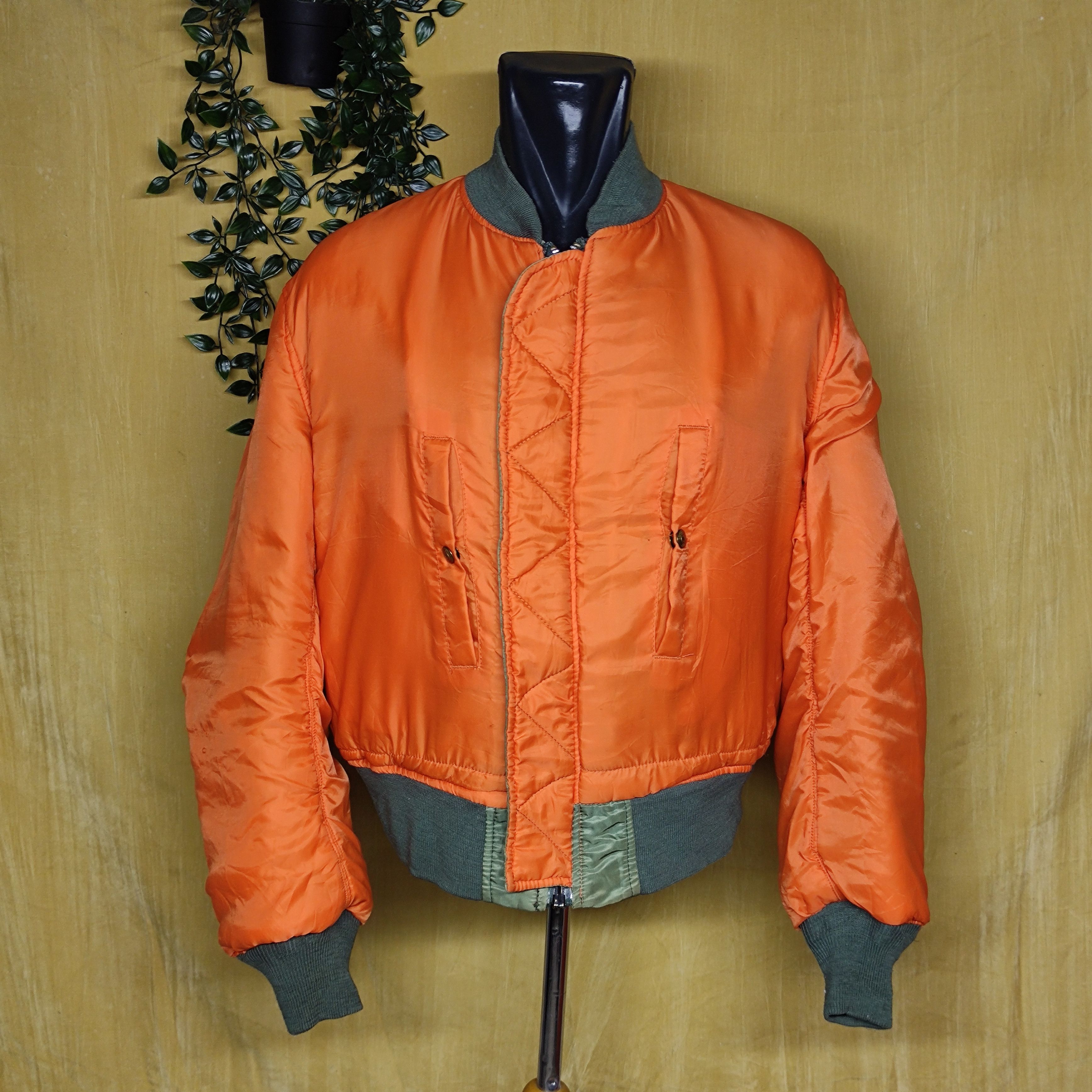 Schott 🔥VTG Schott Bros.Inc Rivelseble Jacket Flyer's Man MA-1 Size US L / EU 52-54 / 3 - 4 Thumbnail