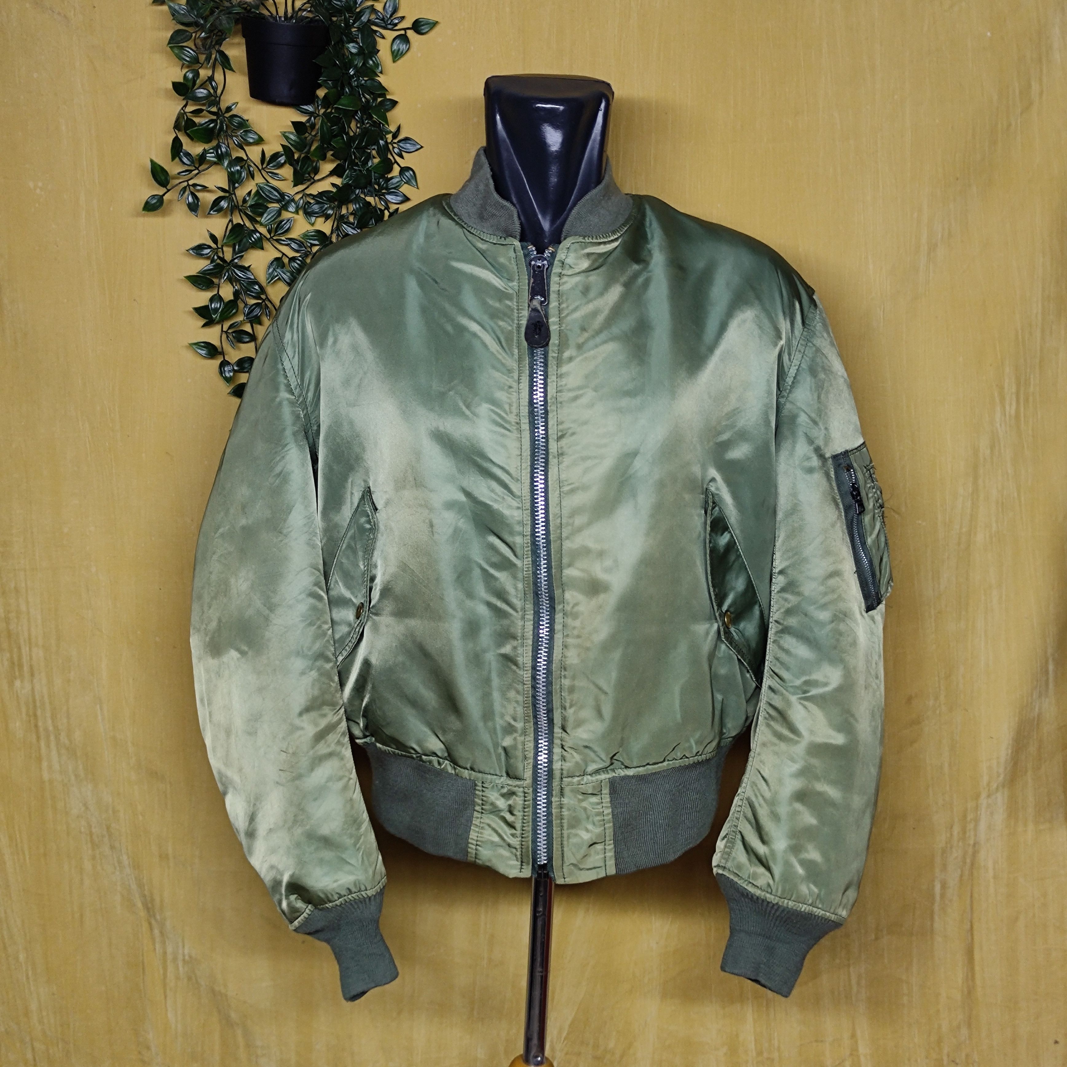 Schott 🔥VTG Schott Bros.Inc Rivelseble Jacket Flyer's Man MA-1 Size US L / EU 52-54 / 3 - 1 Thumbnail