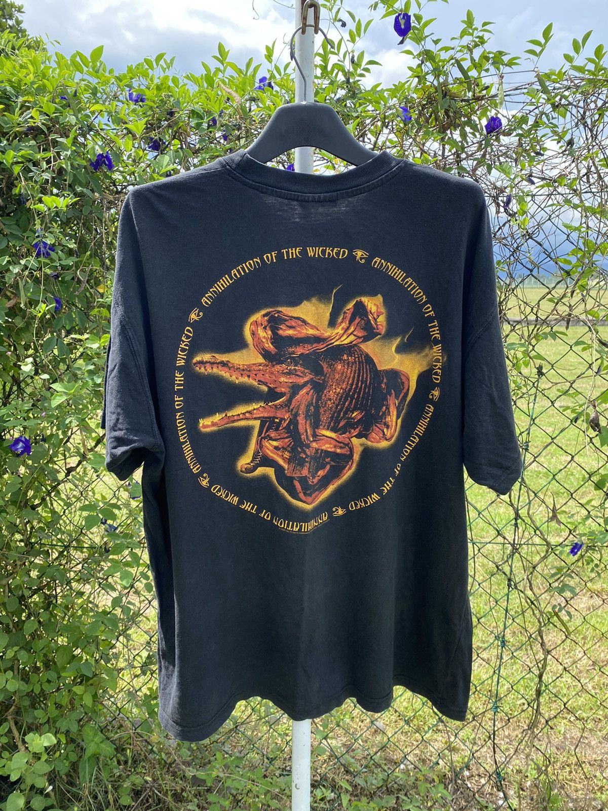 Band Tees × Vintage Vintage Y2K Nile Annihilation Of The Wicked Size US XL / EU 56 / 4 - 1 Thumbnail