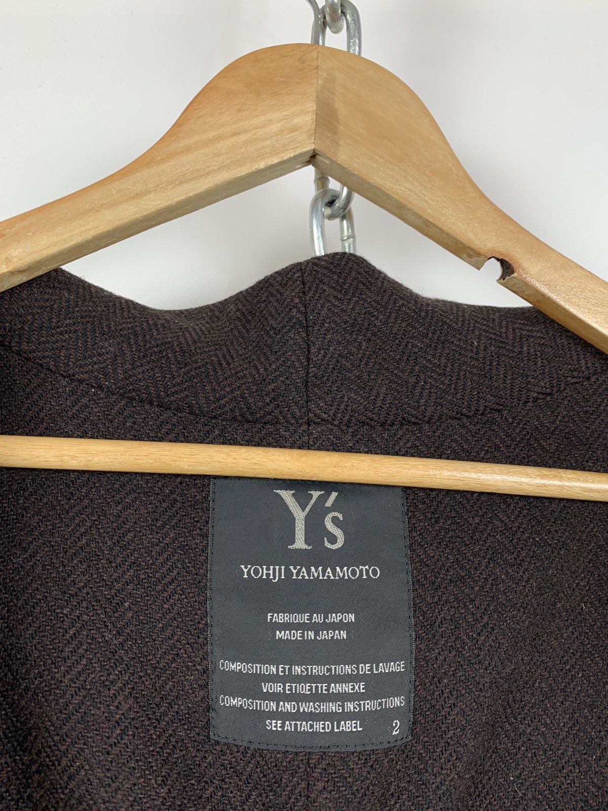 Vintage Vintage Y’s Yohji Yamamoto Wool Coat Size M / US 6-8 / IT 42-44 - 17 Thumbnail