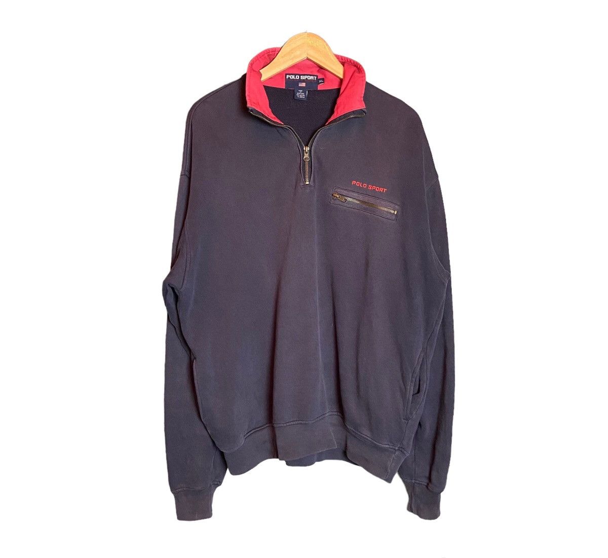 Vintage 90s Polo Sport Ralph Lauren Half Zip Sweatshirt