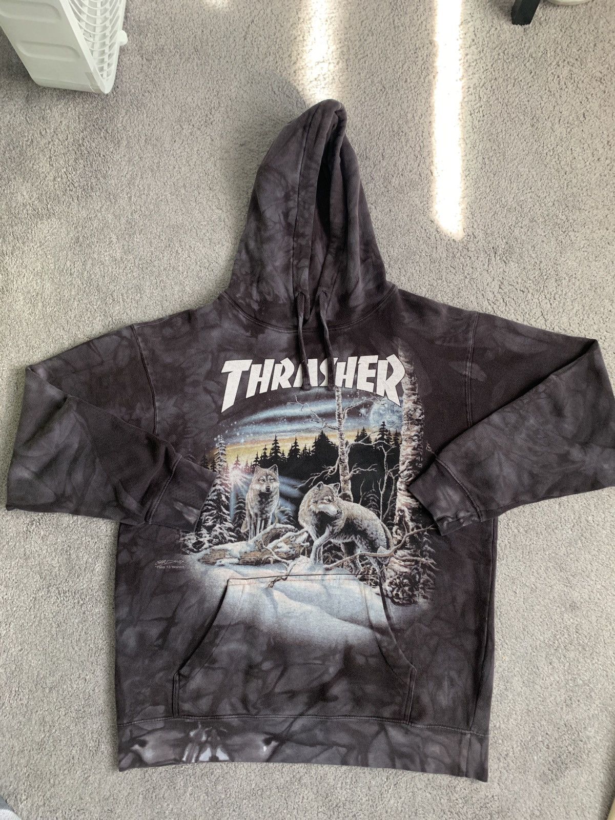 Thrasher cheap wolf hoodie