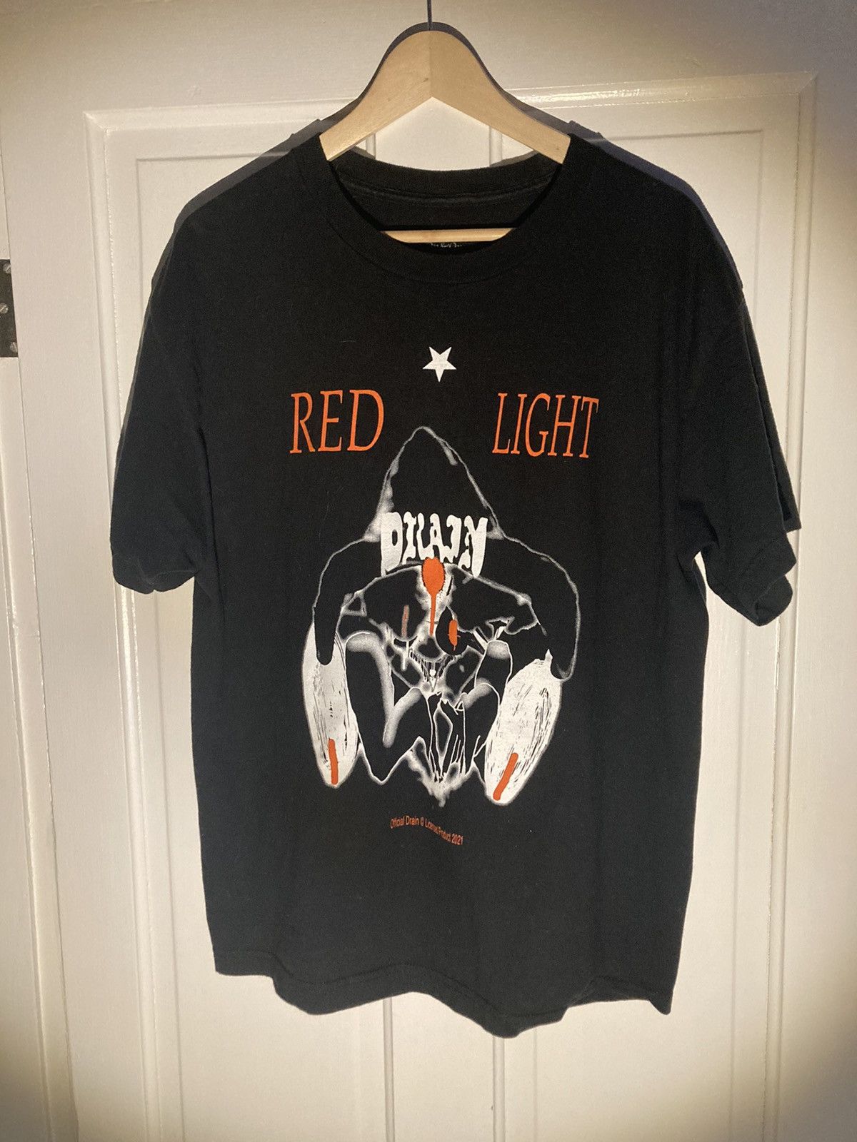 Drain Gang × Sad Boys × Sad Boys Sbe Merch Bladee Red Light T Shirt ...