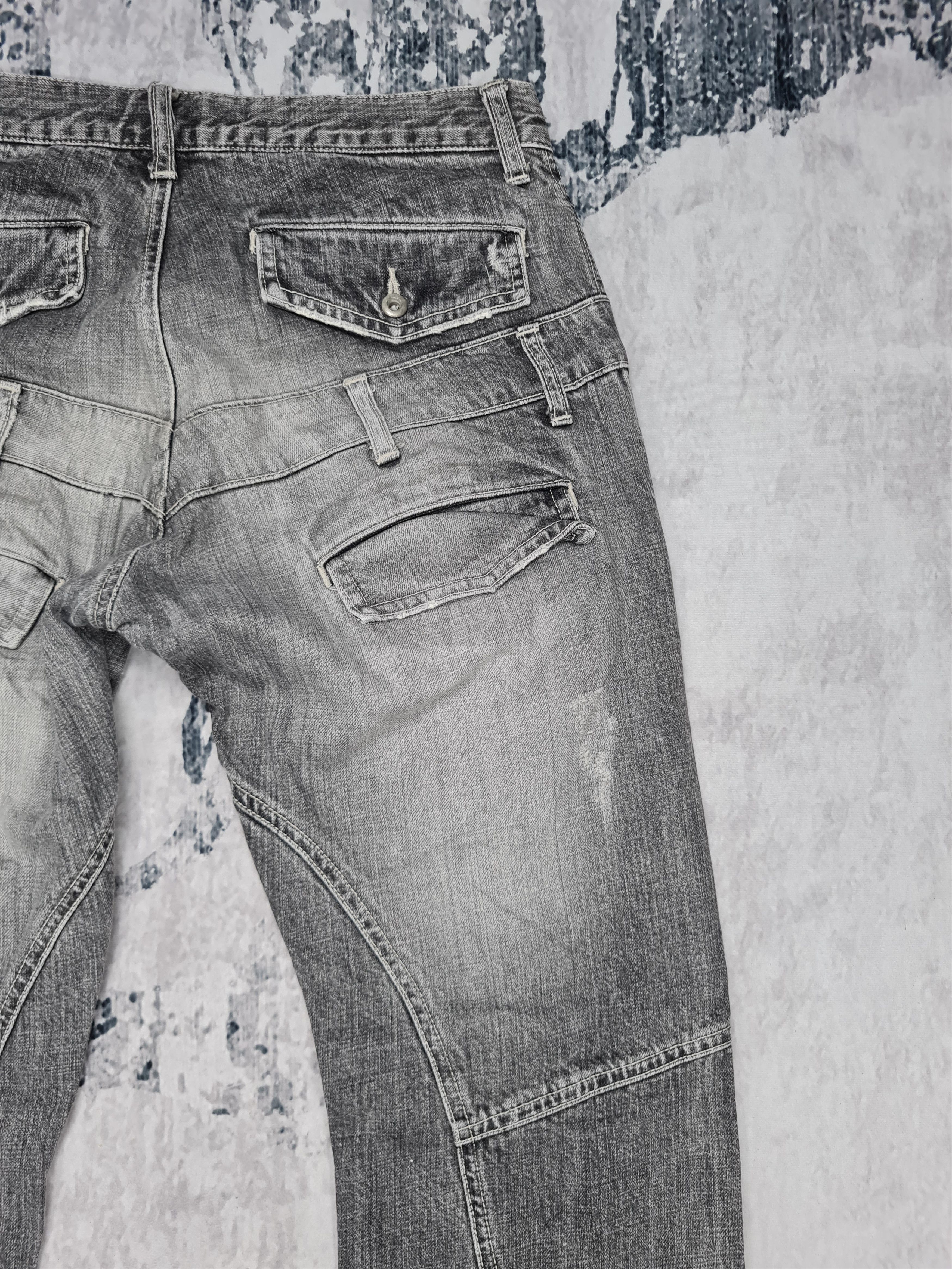 Japanese Brand × Tete Homme TETE HOMME Double Waist Distressed Flare 31x31.5 JB0015 Size US 31 - 7 Thumbnail