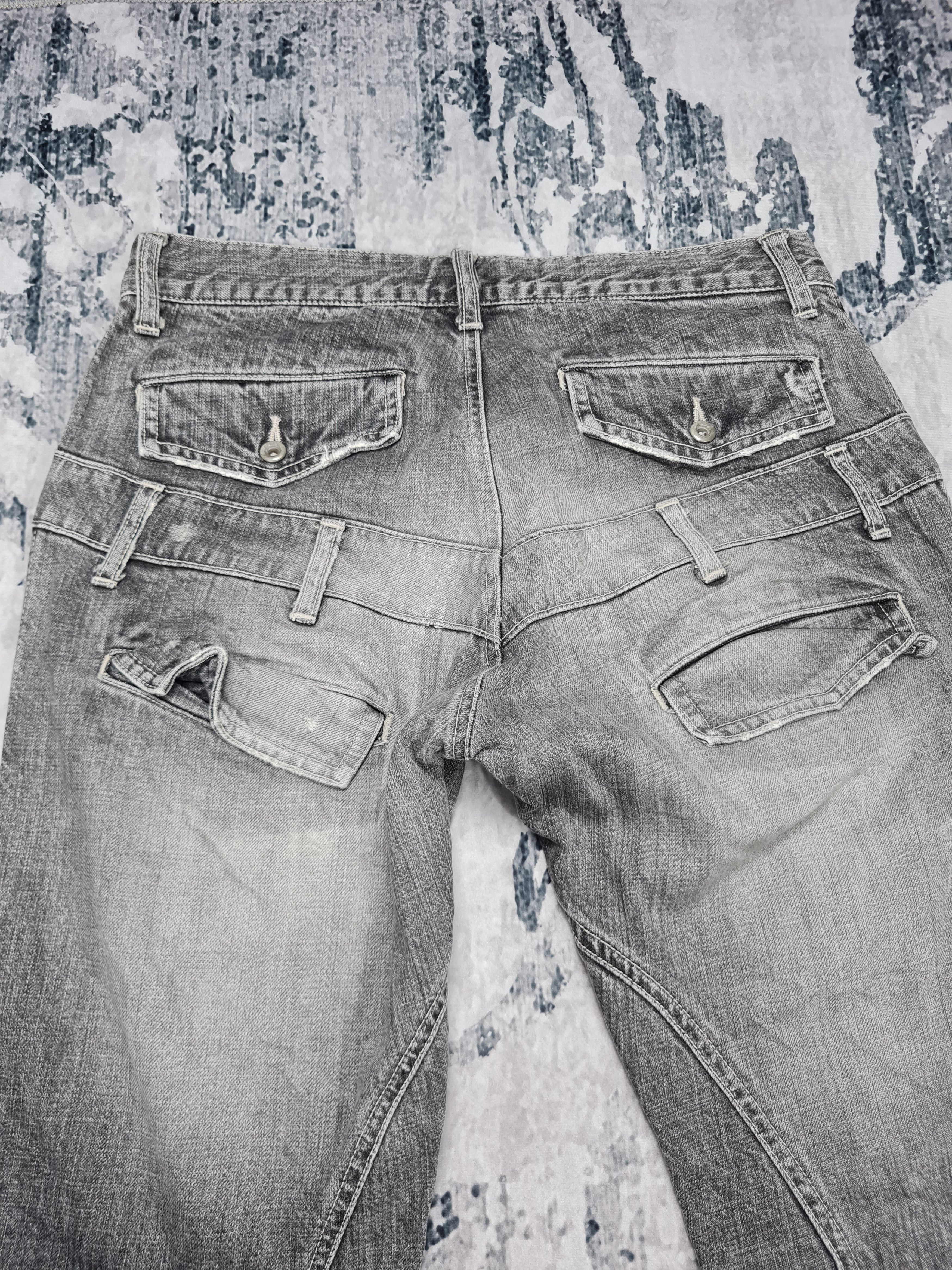 Japanese Brand × Tete Homme TETE HOMME Double Waist Distressed Flare 31x31.5 JB0015 Size US 31 - 10 Thumbnail