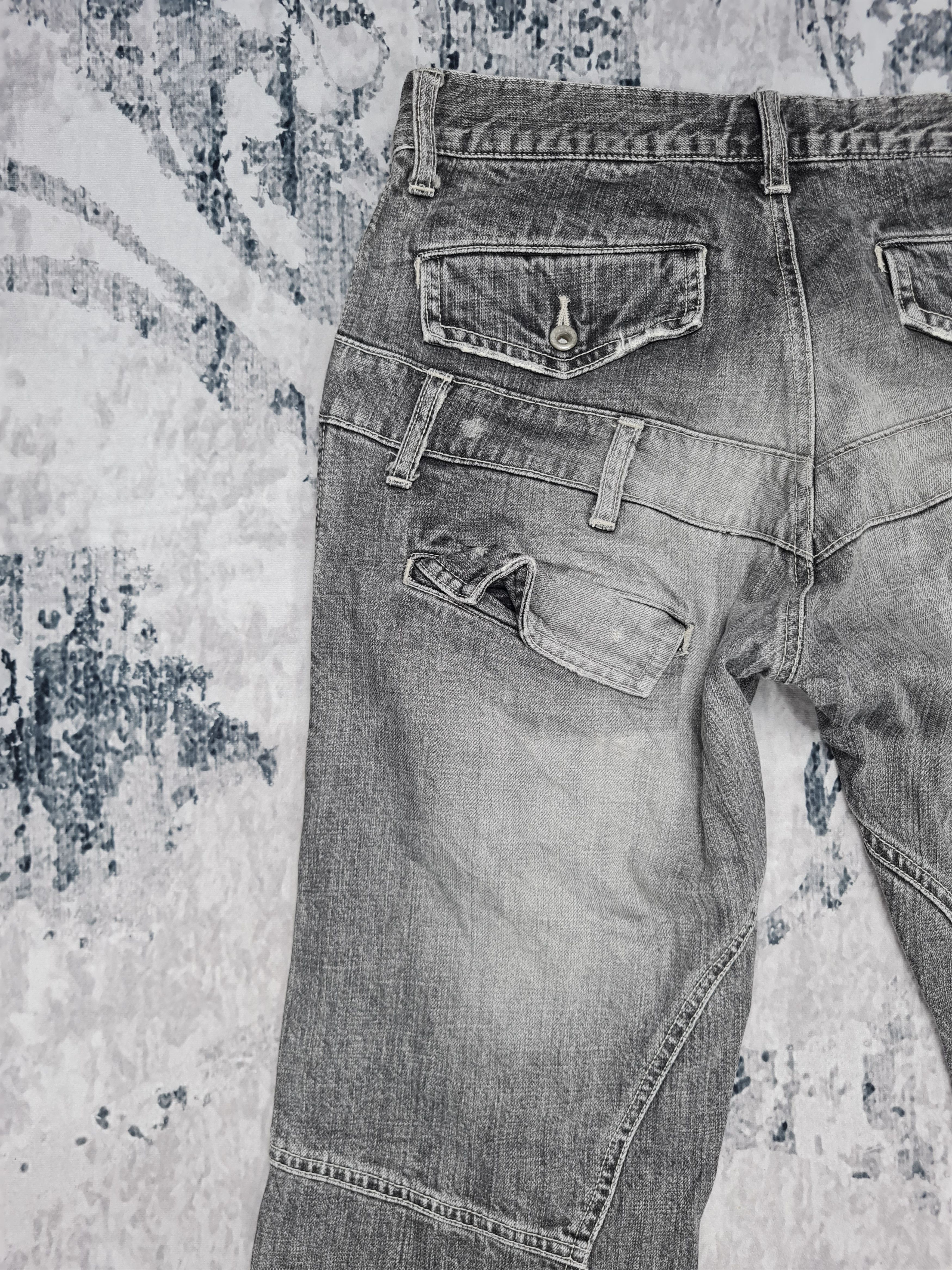 Japanese Brand × Tete Homme TETE HOMME Double Waist Distressed Flare 31x31.5 JB0015 Size US 31 - 8 Thumbnail