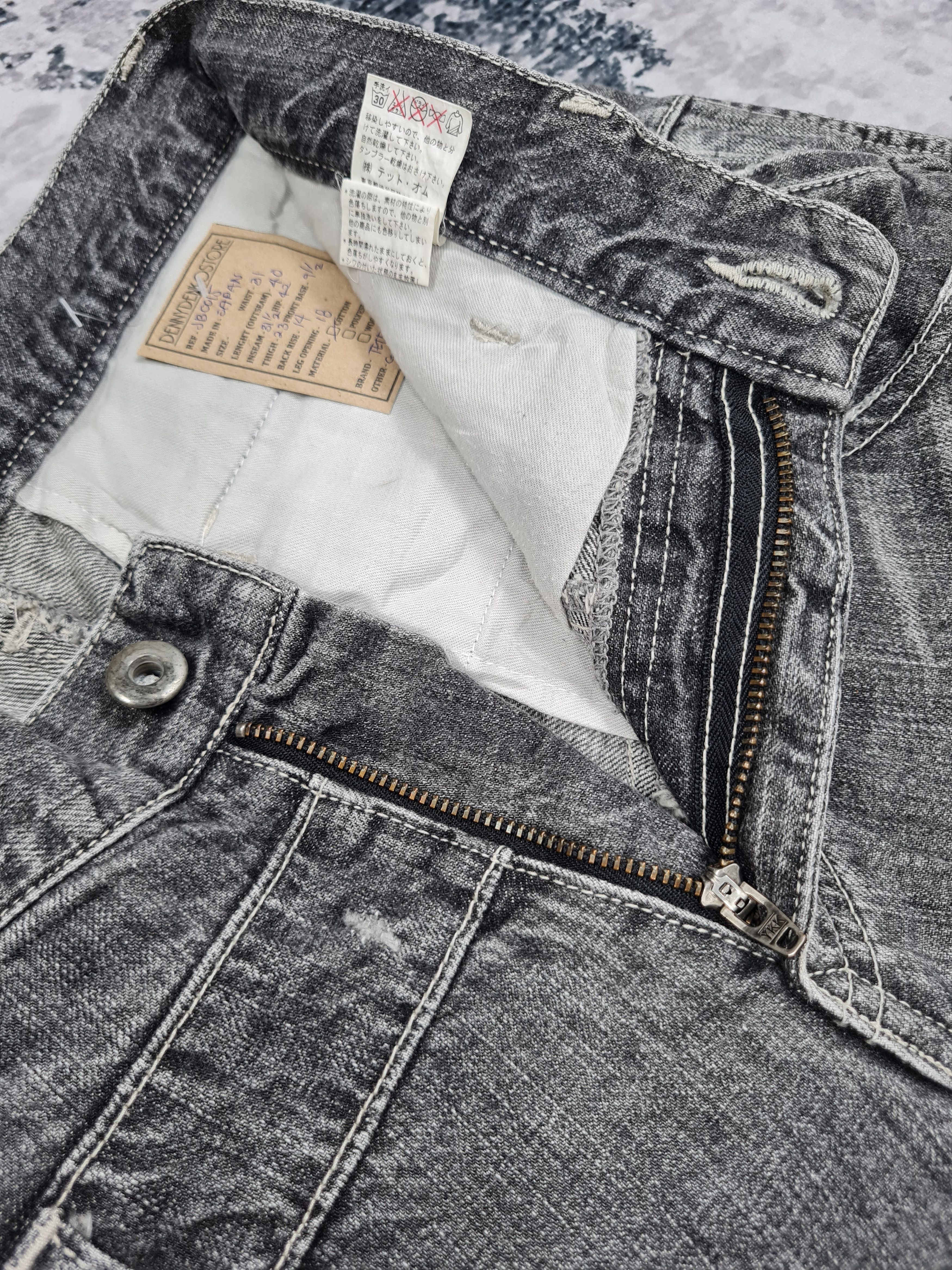 Japanese Brand × Tete Homme TETE HOMME Double Waist Distressed Flare 31x31.5 JB0015 Size US 31 - 12 Thumbnail