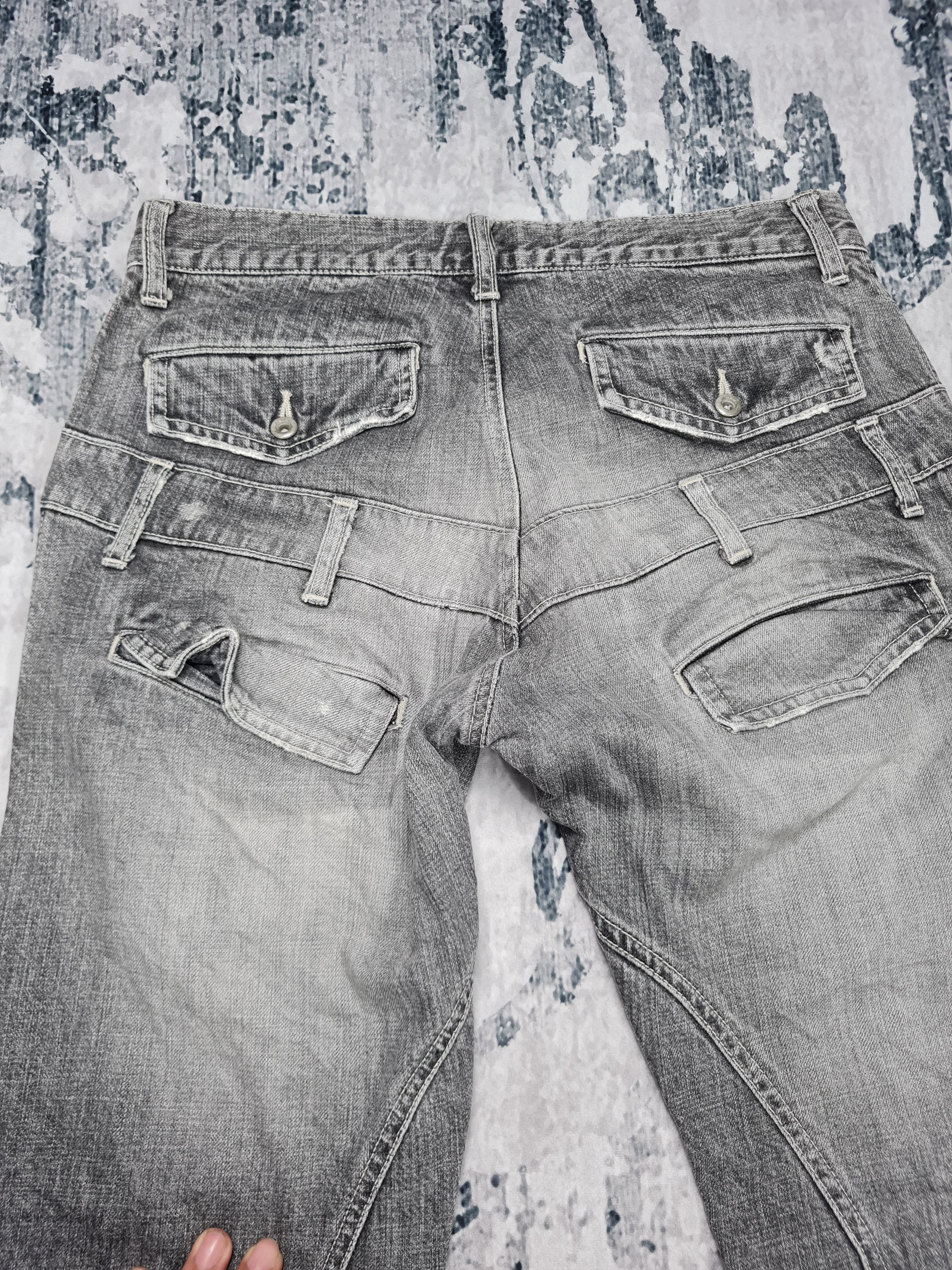 Japanese Brand × Tete Homme TETE HOMME Double Waist Distressed Flare 31x31.5 JB0015 Size US 31 - 9 Thumbnail