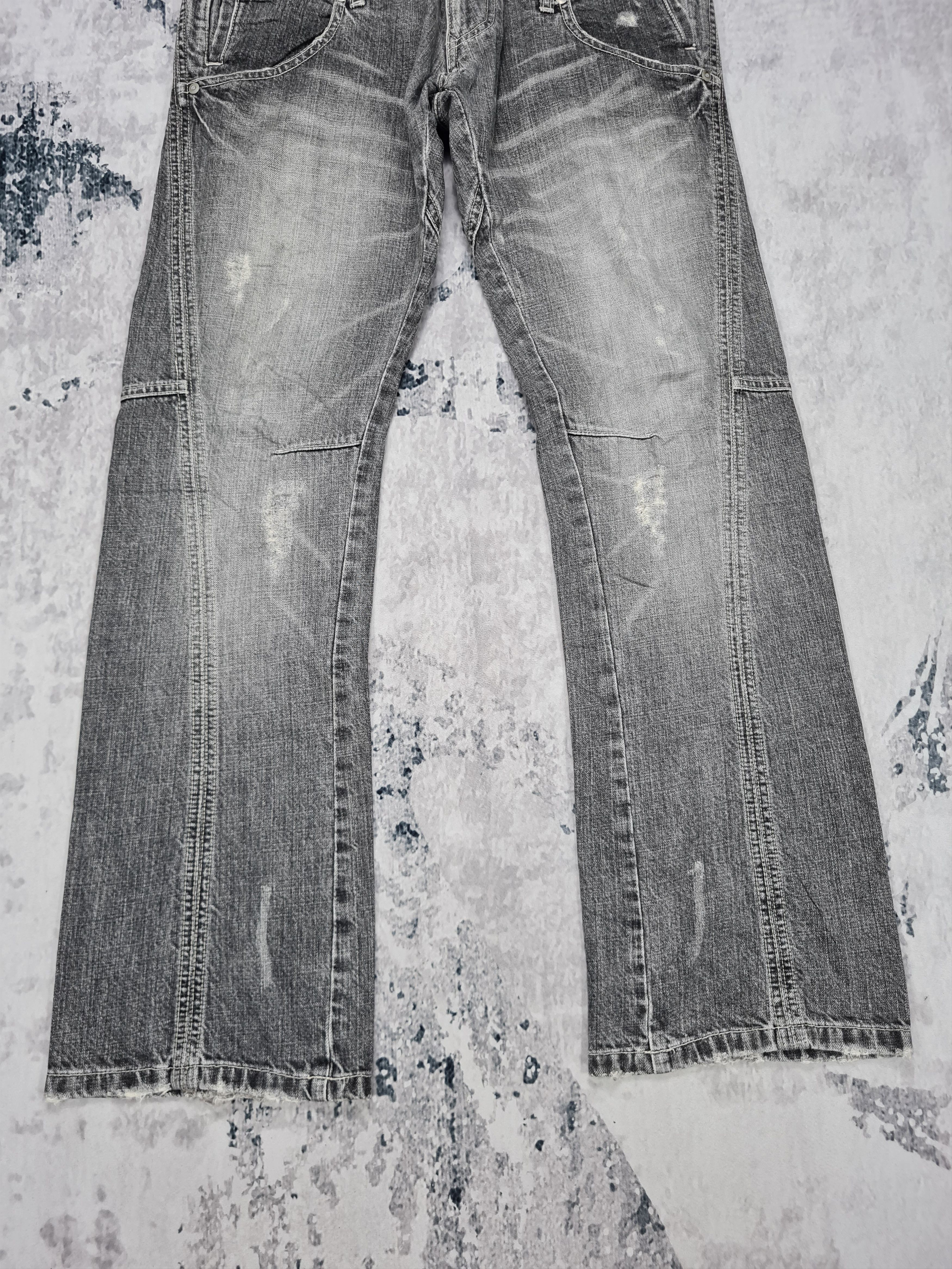Japanese Brand × Tete Homme TETE HOMME Double Waist Distressed Flare 31x31.5 JB0015 Size US 31 - 3 Thumbnail