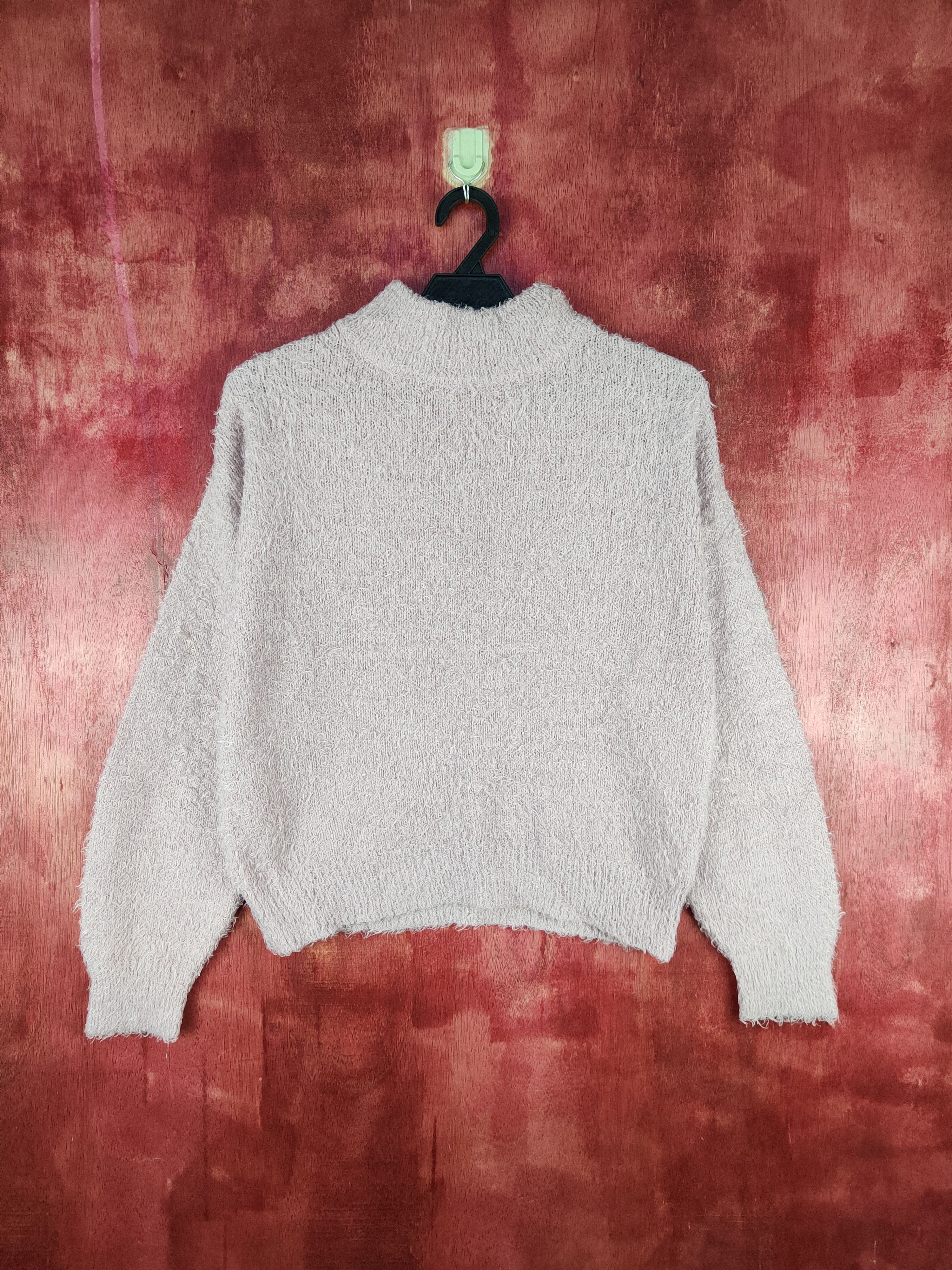 GU DLS GU Purple Shag Shaggy Fur Mohair Knitwear #BB593 Size S / US 4 / IT 40 - 1 Thumbnail