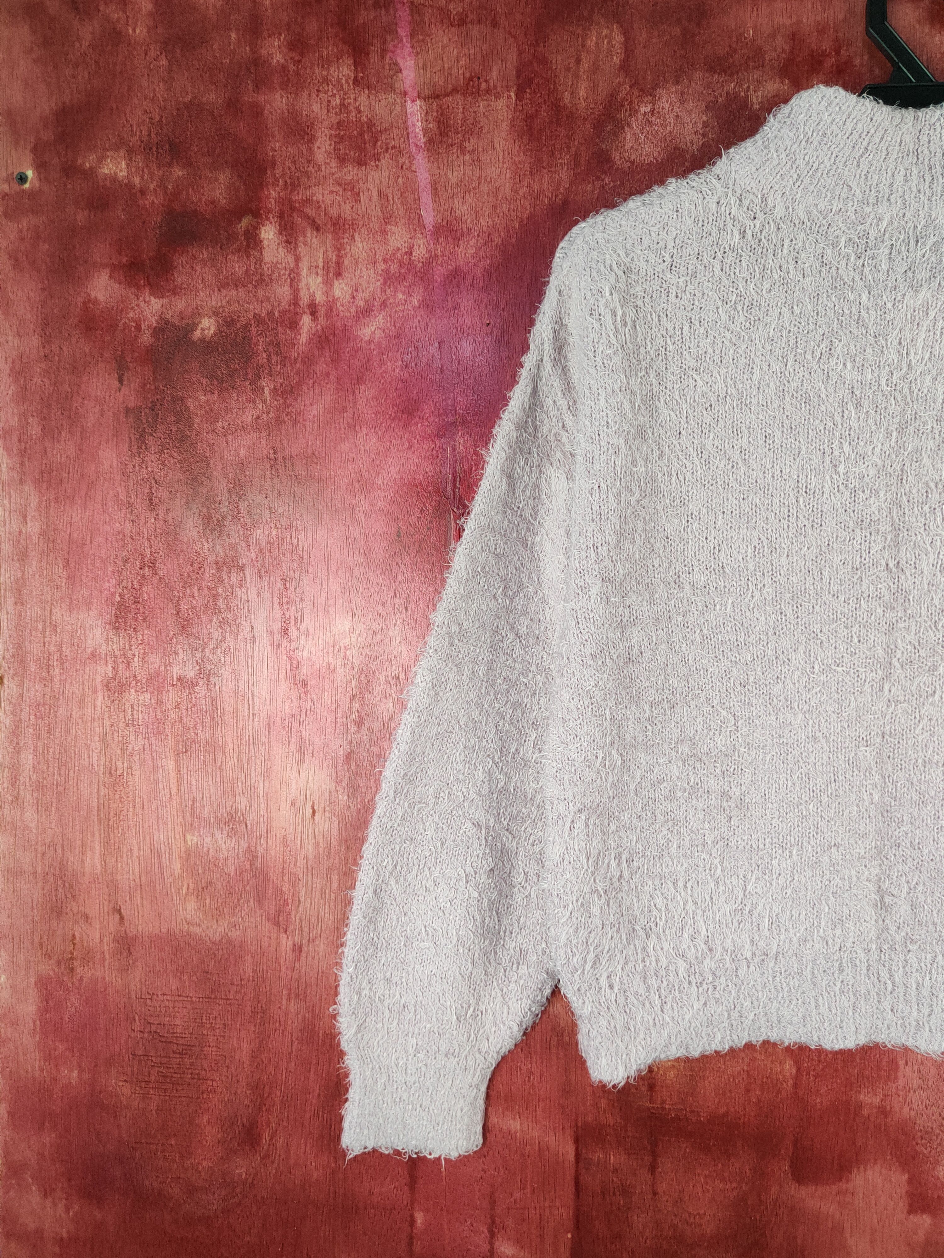 GU DLS GU Purple Shag Shaggy Fur Mohair Knitwear #BB593 Size S / US 4 / IT 40 - 8 Thumbnail