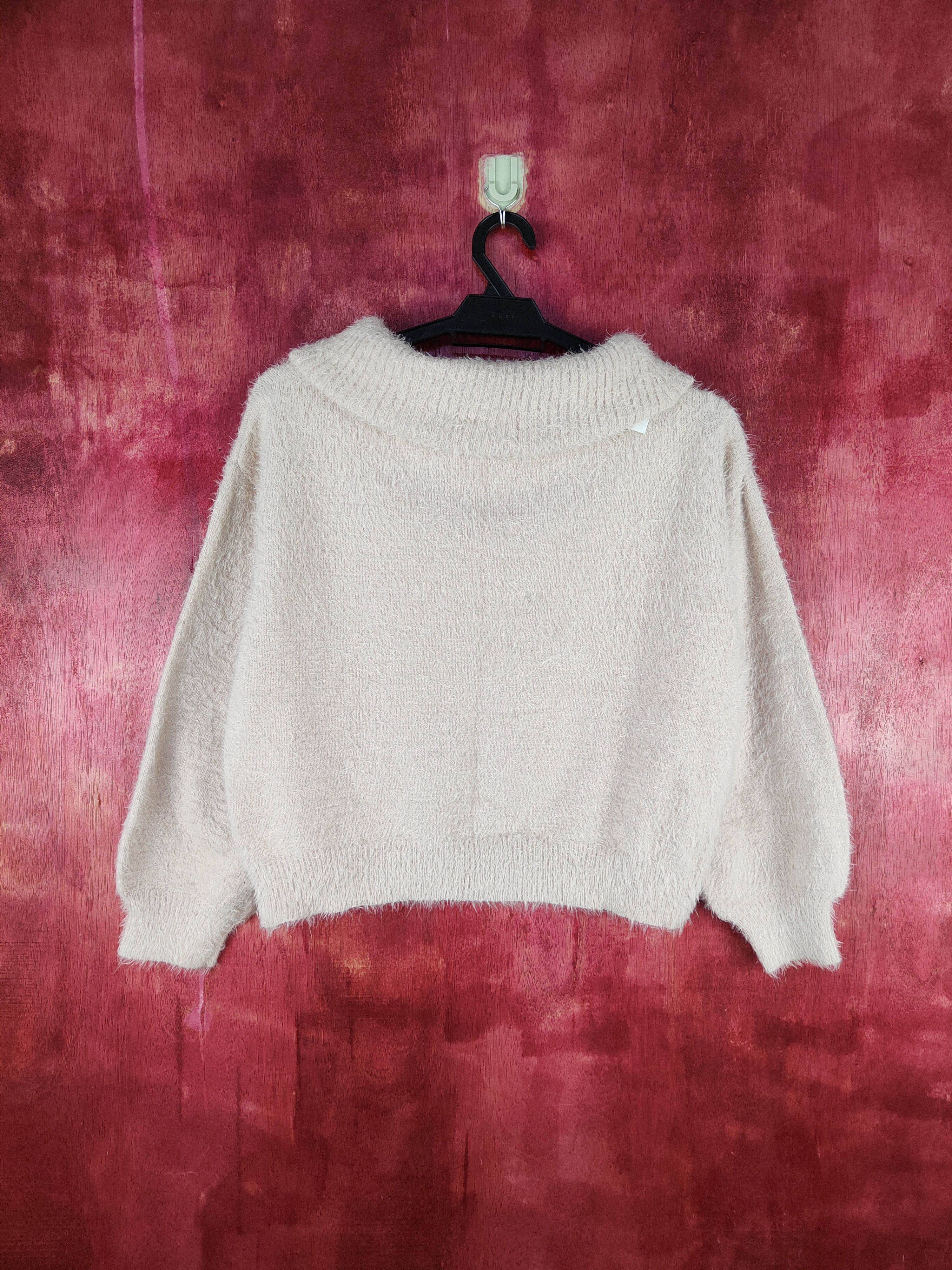 Homespun Knitwear × Japanese Brand DLS Earth Music & Ecology Shaggy Fur Mohair Knitwear #BB594 Size S / US 4 / IT 40 - 7 Thumbnail