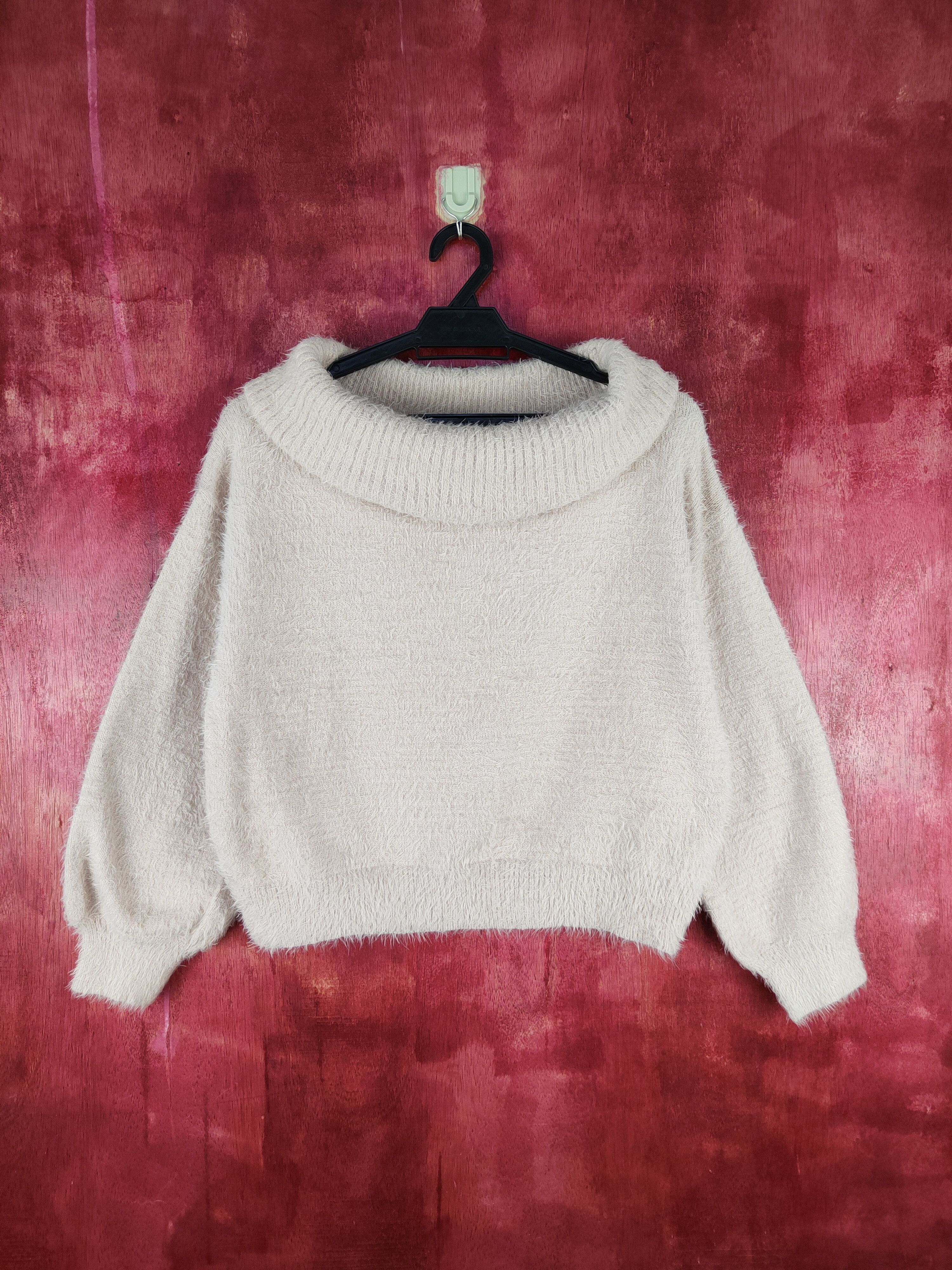 Homespun Knitwear × Japanese Brand DLS Earth Music & Ecology Shaggy Fur Mohair Knitwear #BB594 Size S / US 4 / IT 40 - 1 Thumbnail