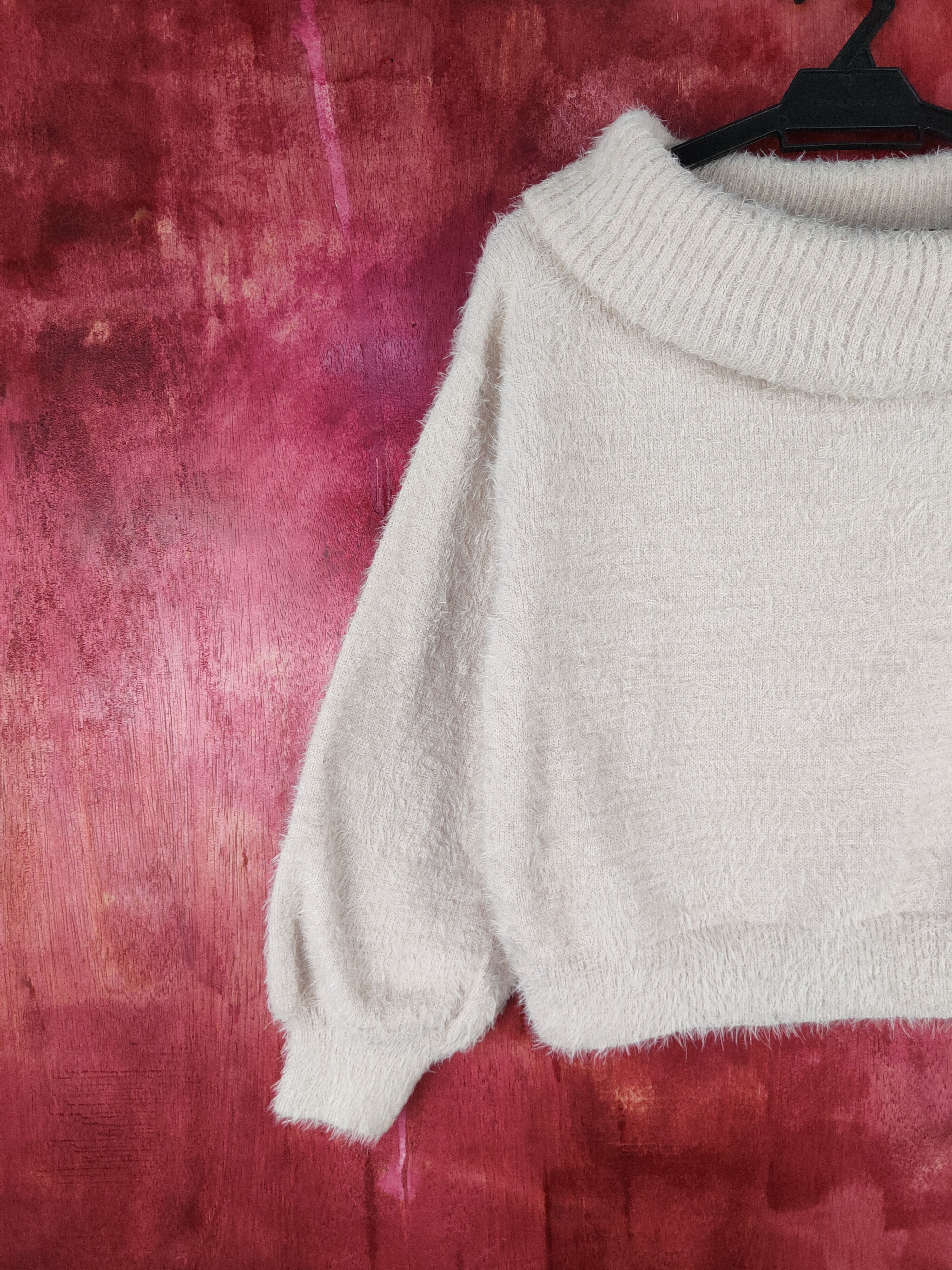 Homespun Knitwear × Japanese Brand DLS Earth Music & Ecology Shaggy Fur Mohair Knitwear #BB594 Size S / US 4 / IT 40 - 3 Thumbnail