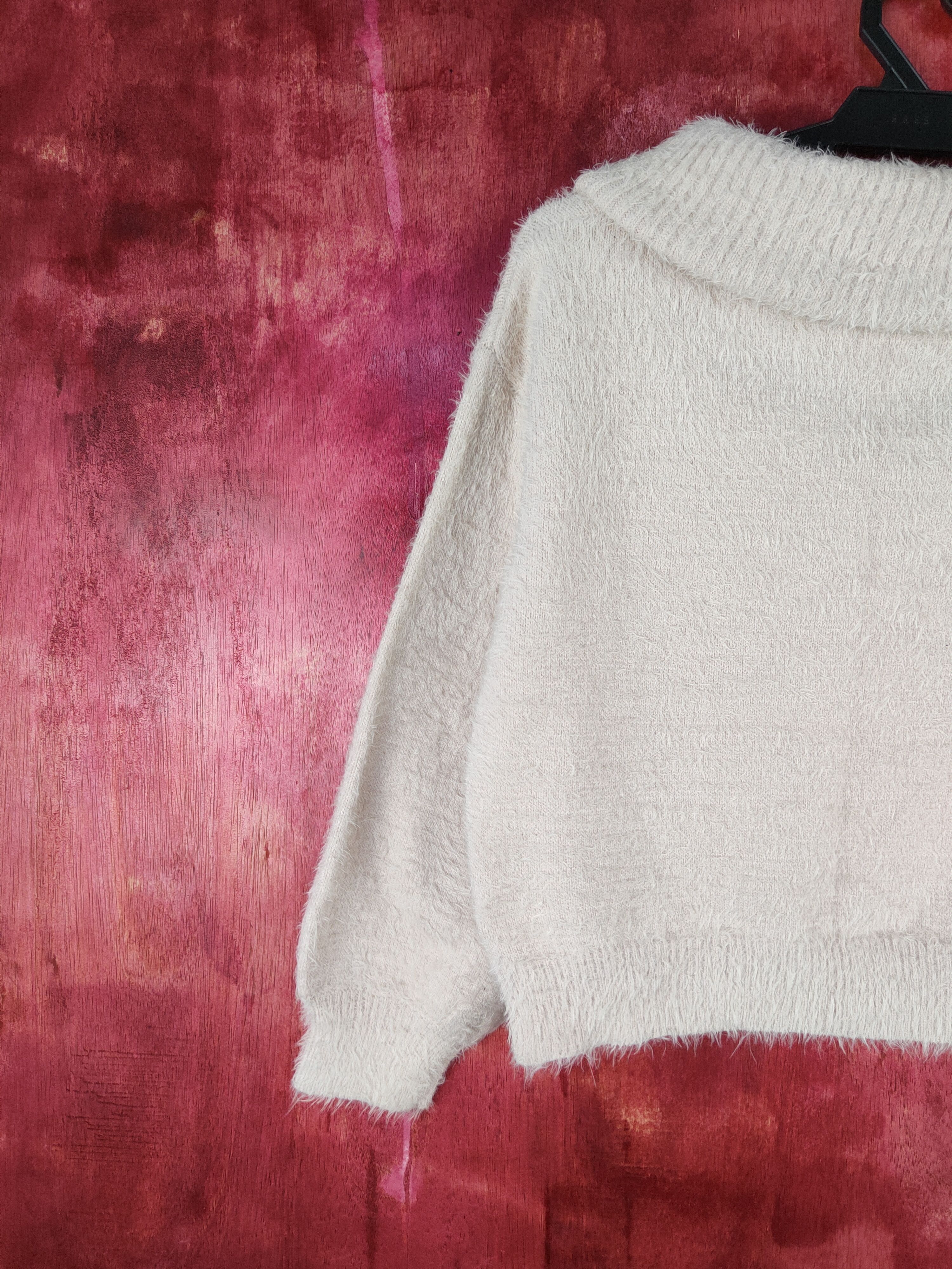 Homespun Knitwear × Japanese Brand DLS Earth Music & Ecology Shaggy Fur Mohair Knitwear #BB594 Size S / US 4 / IT 40 - 8 Thumbnail