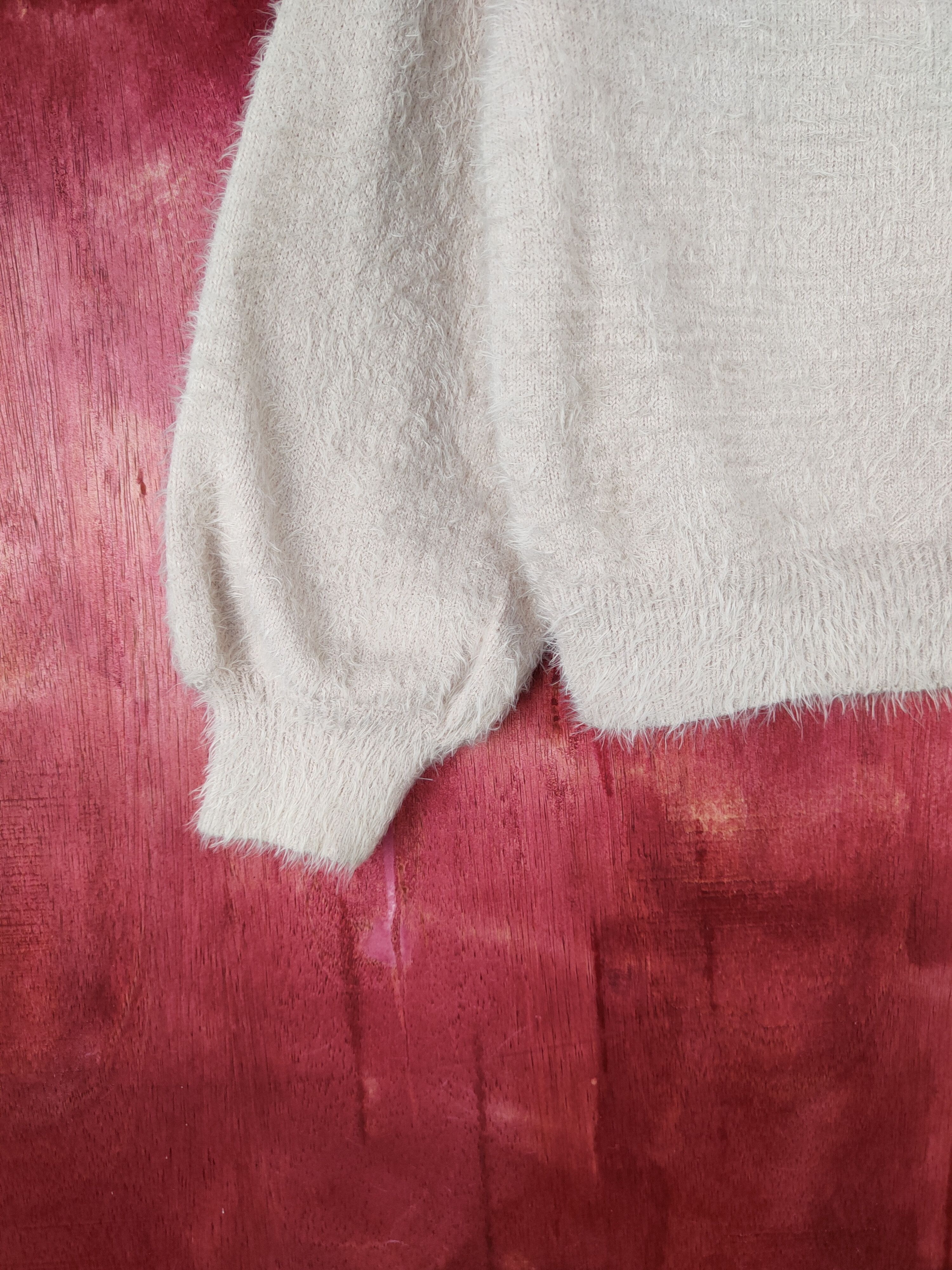 Homespun Knitwear × Japanese Brand DLS Earth Music & Ecology Shaggy Fur Mohair Knitwear #BB594 Size S / US 4 / IT 40 - 4 Thumbnail