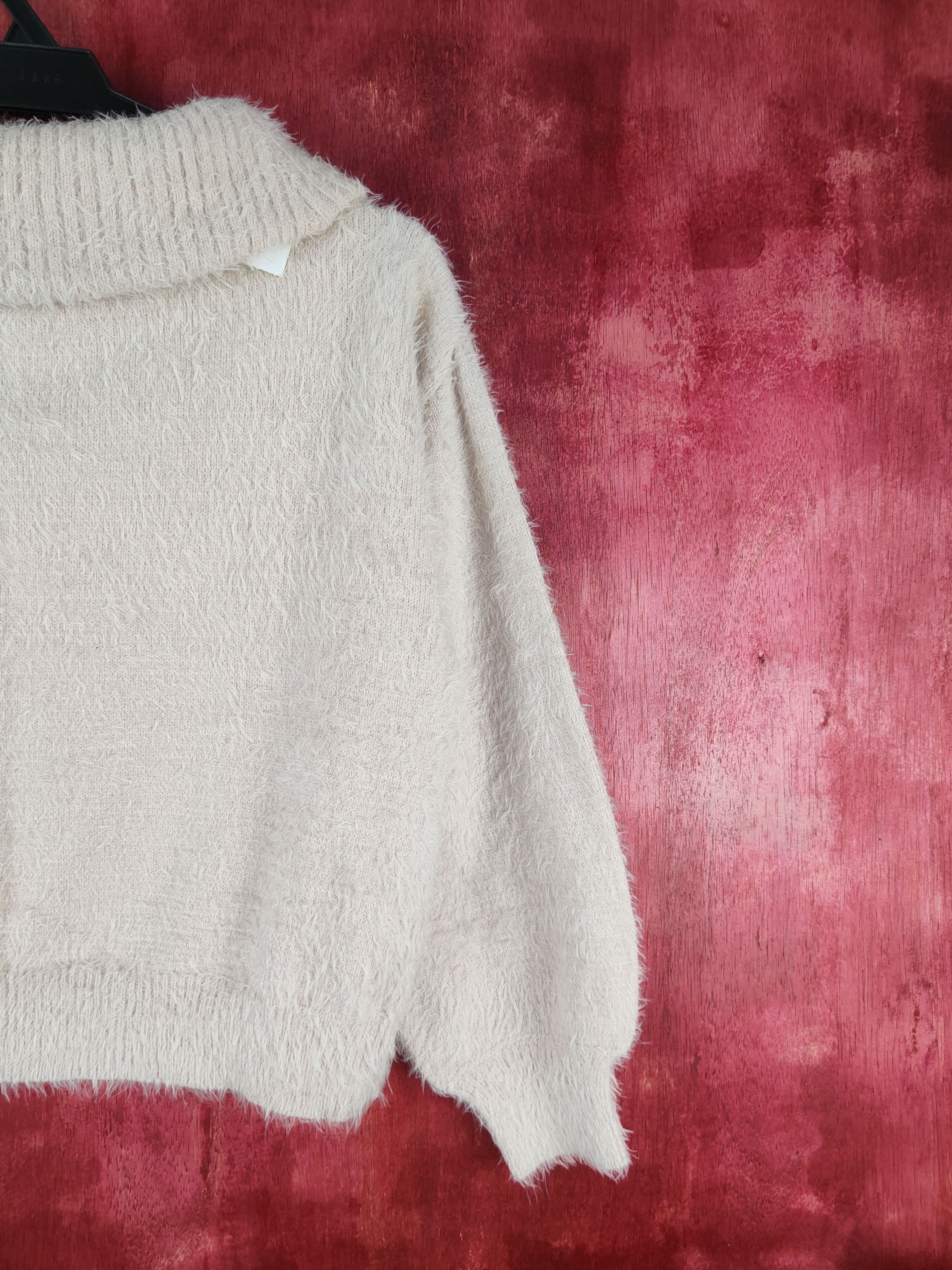 Homespun Knitwear × Japanese Brand DLS Earth Music & Ecology Shaggy Fur Mohair Knitwear #BB594 Size S / US 4 / IT 40 - 9 Thumbnail