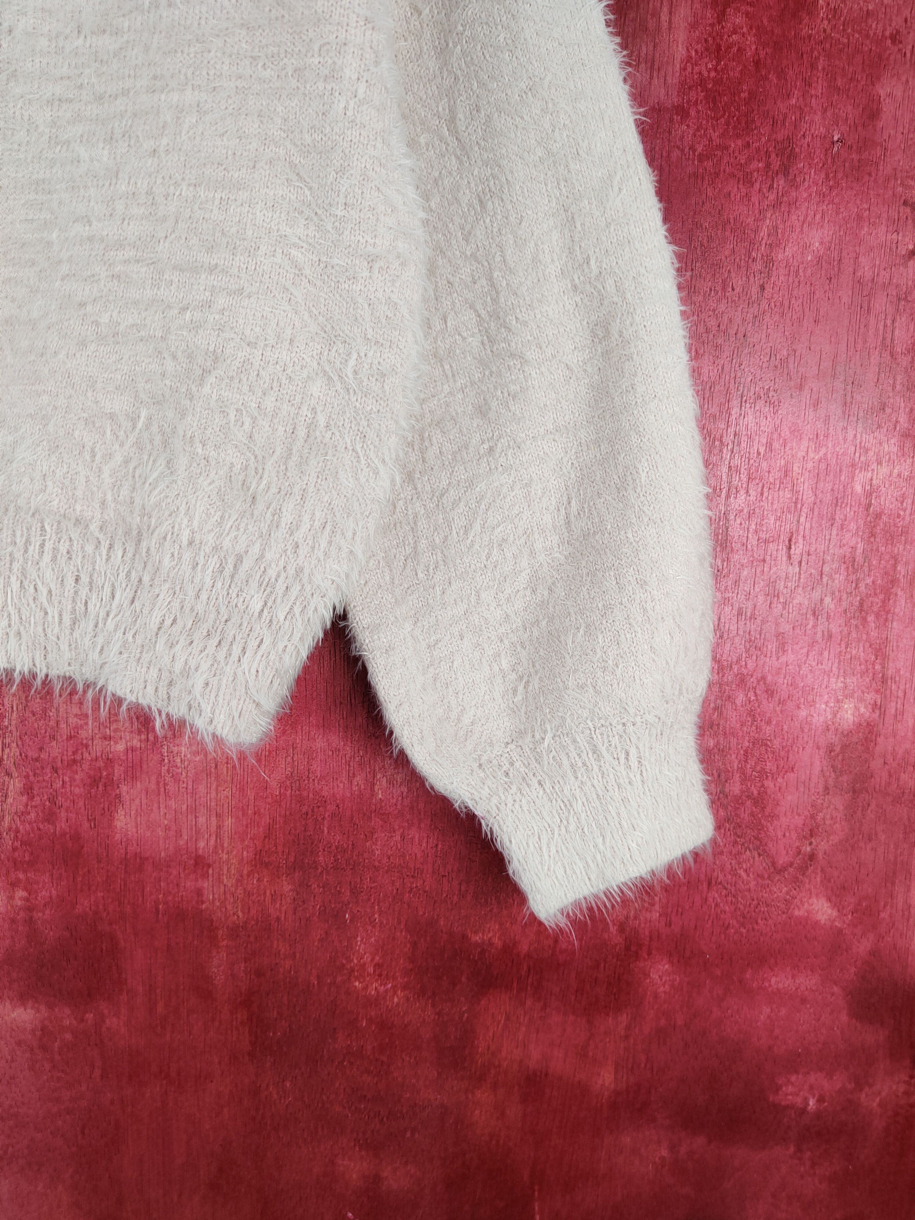 Homespun Knitwear × Japanese Brand DLS Earth Music & Ecology Shaggy Fur Mohair Knitwear #BB594 Size S / US 4 / IT 40 - 6 Thumbnail